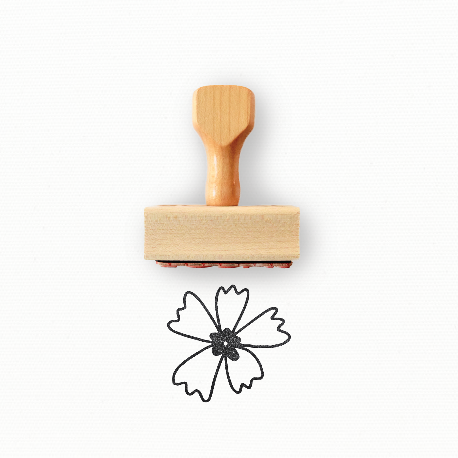 Rubber Stamp - Hand Drawn Flower for making Pretty Patterned Packaging - Spring Collection by Modern Maker Stamps