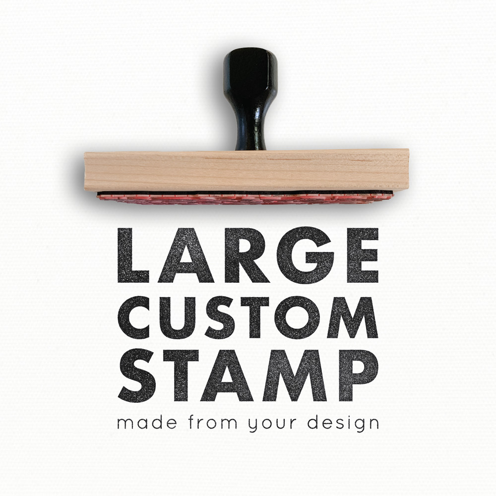 Customize 8 x 8 Large Wooden Rubber Stamps Online