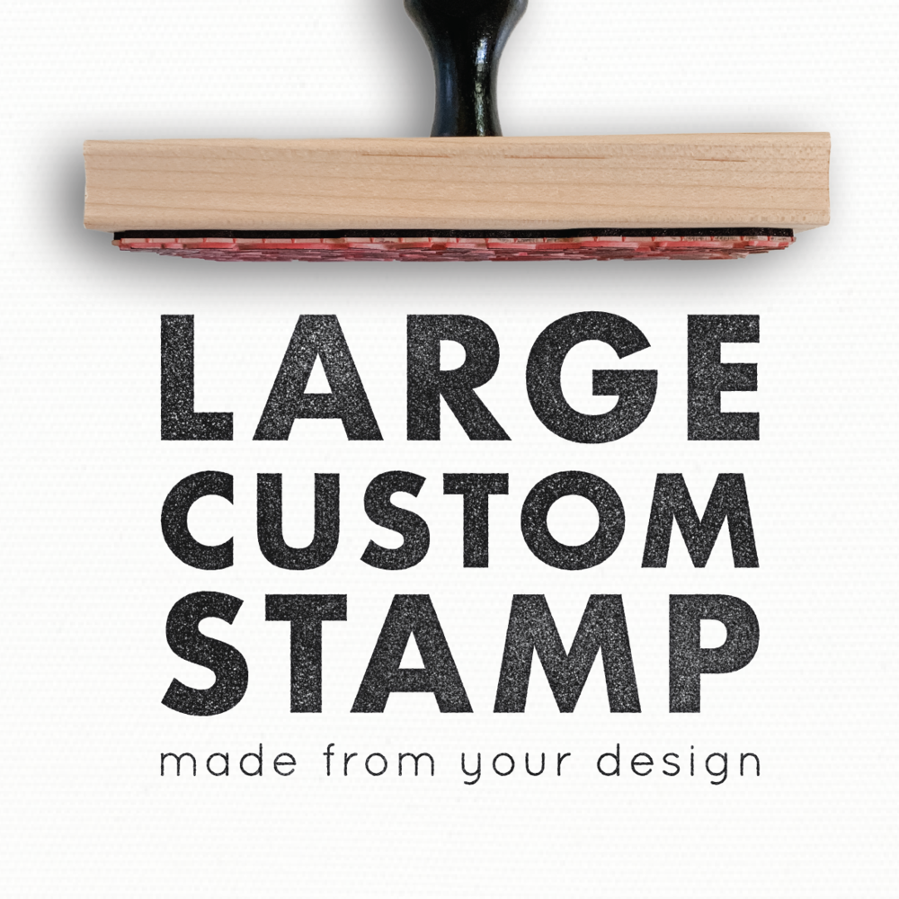 XL Custom Logo Stamp - Extra Large Logo - Simply Stamps