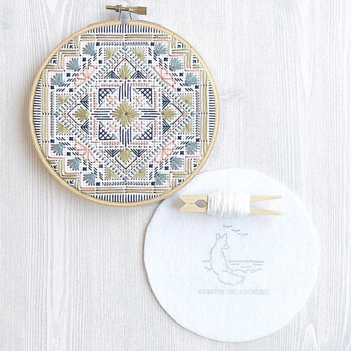 “I love this little logo stamp made just for me by Sarah @creatiate 😍”~ @seasidefoxartwork