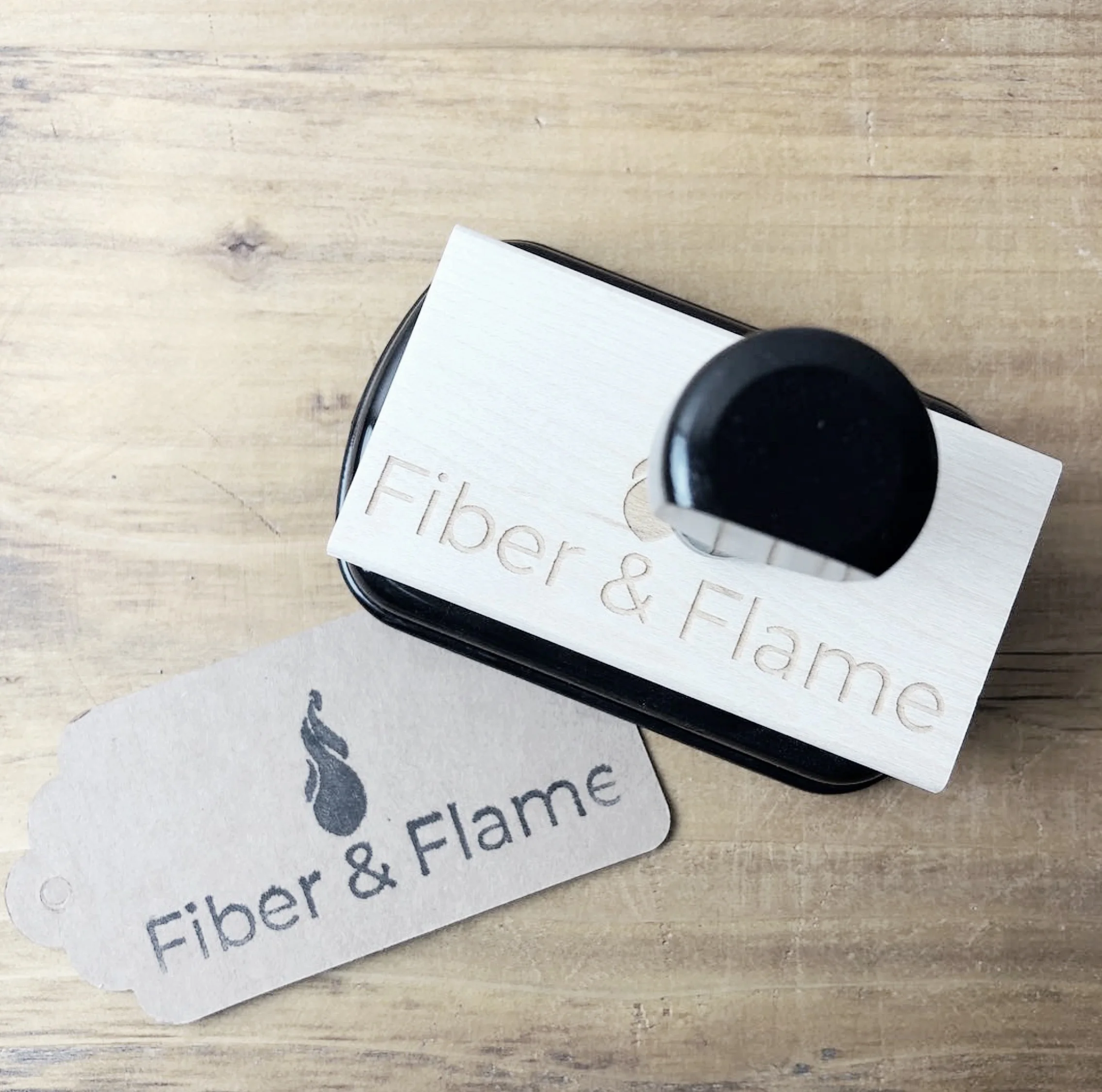 “Moving up in the world - we got an awesome stamp from @creatiate for our tags, bags, and boxes, and I LOVE it so much.”~ @yarnbob