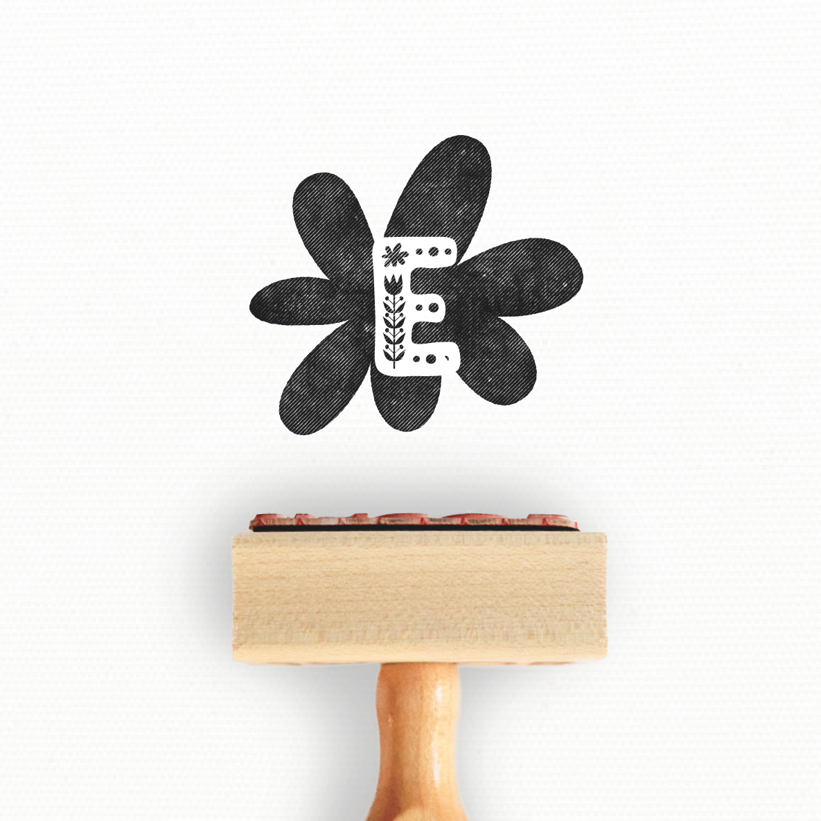 Custom Stamp - Minimalist Logo Stamp - Monogram Stamp - Folksy Collection by Modern Maker Stamps