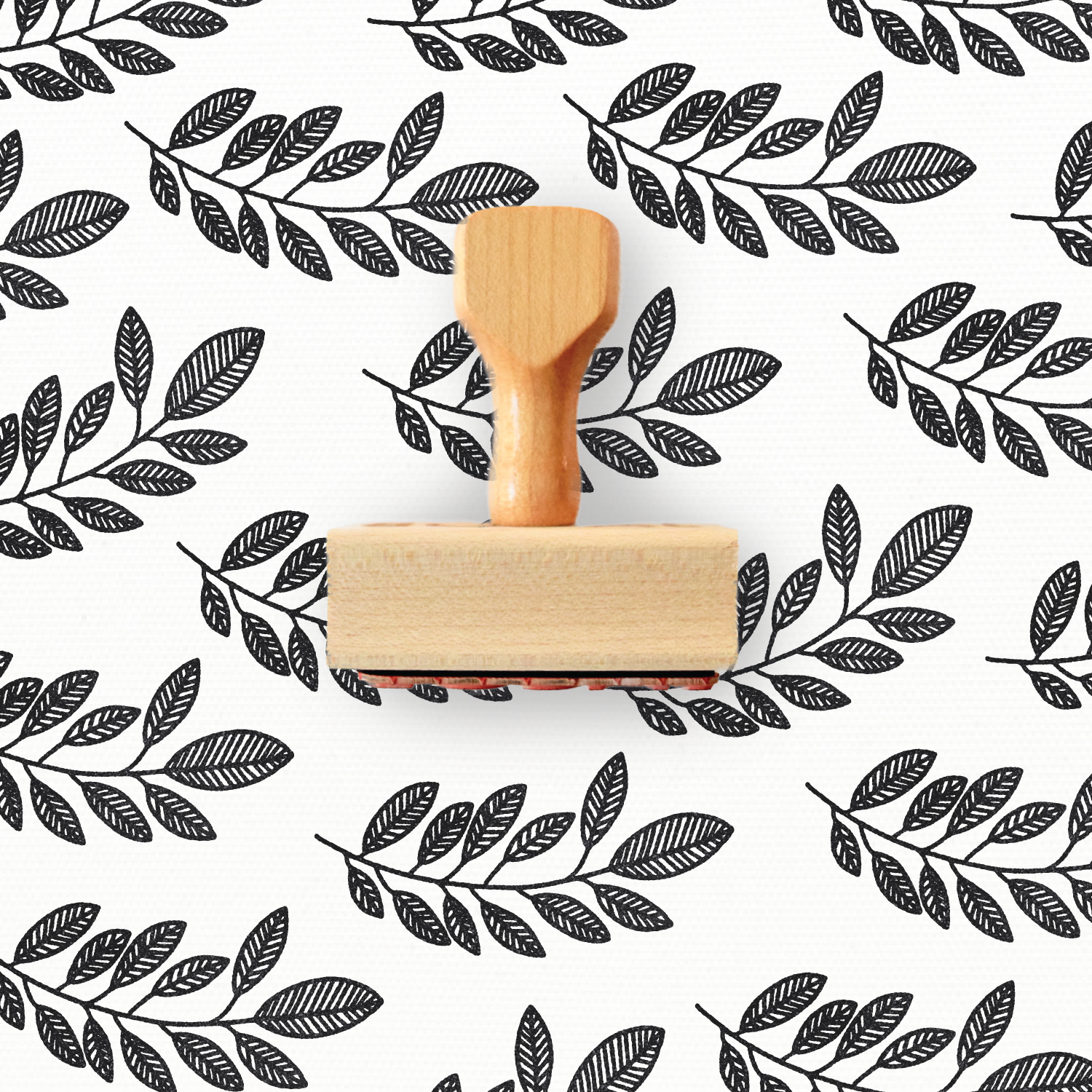 Rubber Stamp - Hand Drawn Branch - Spring Collection by Modern Maker Stamps