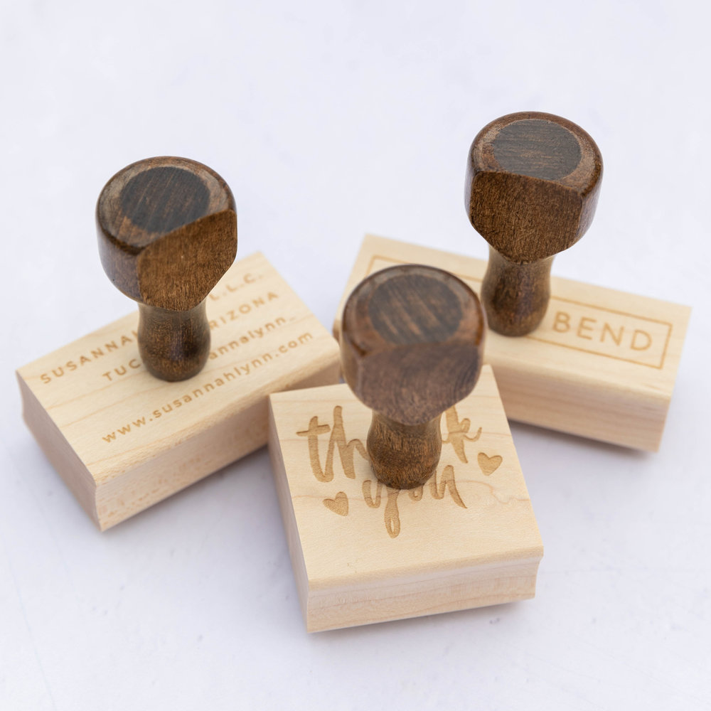 Customize 8 x 8 Large Wooden Rubber Stamps Online