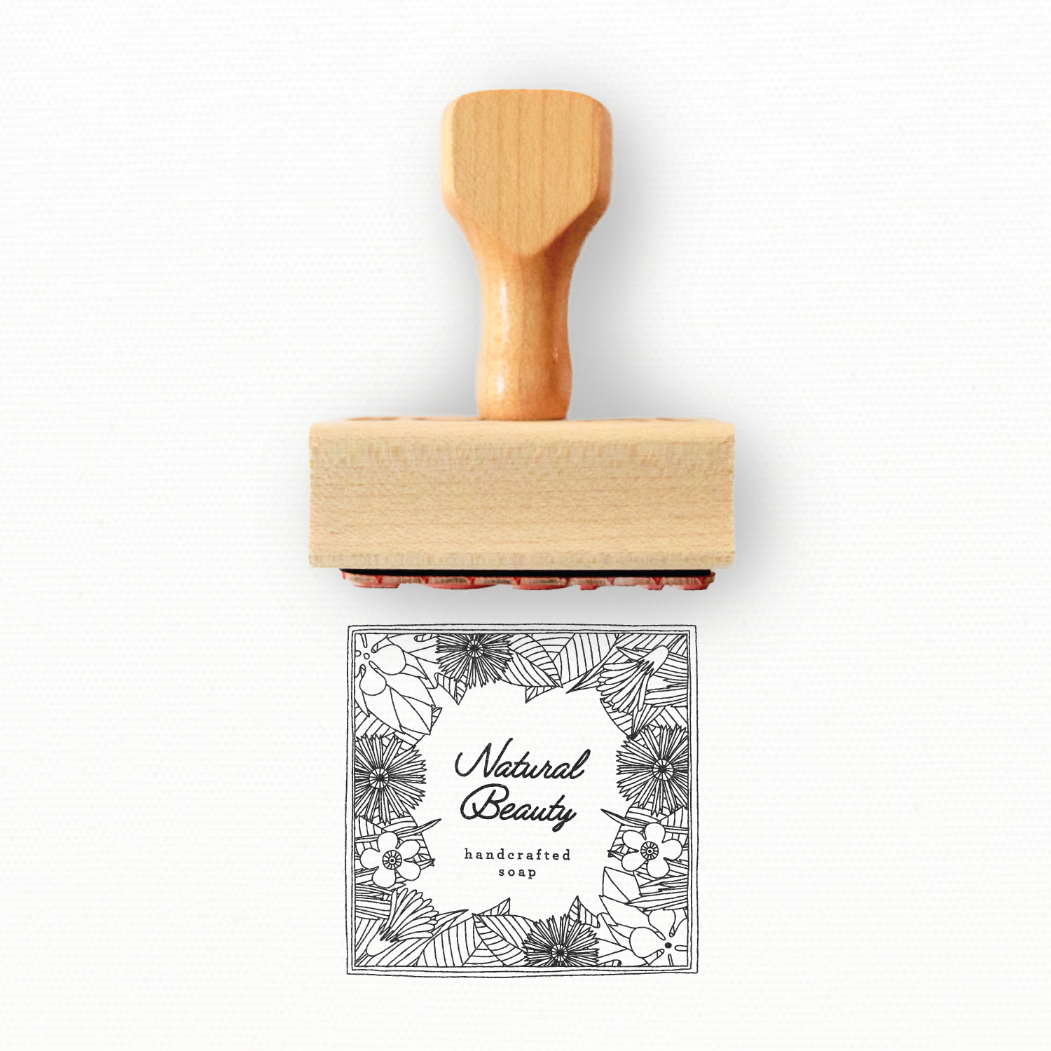 Semi Custom Logo Stamp - Hand Drawn Custom Stamp by Modern Maker Stamps