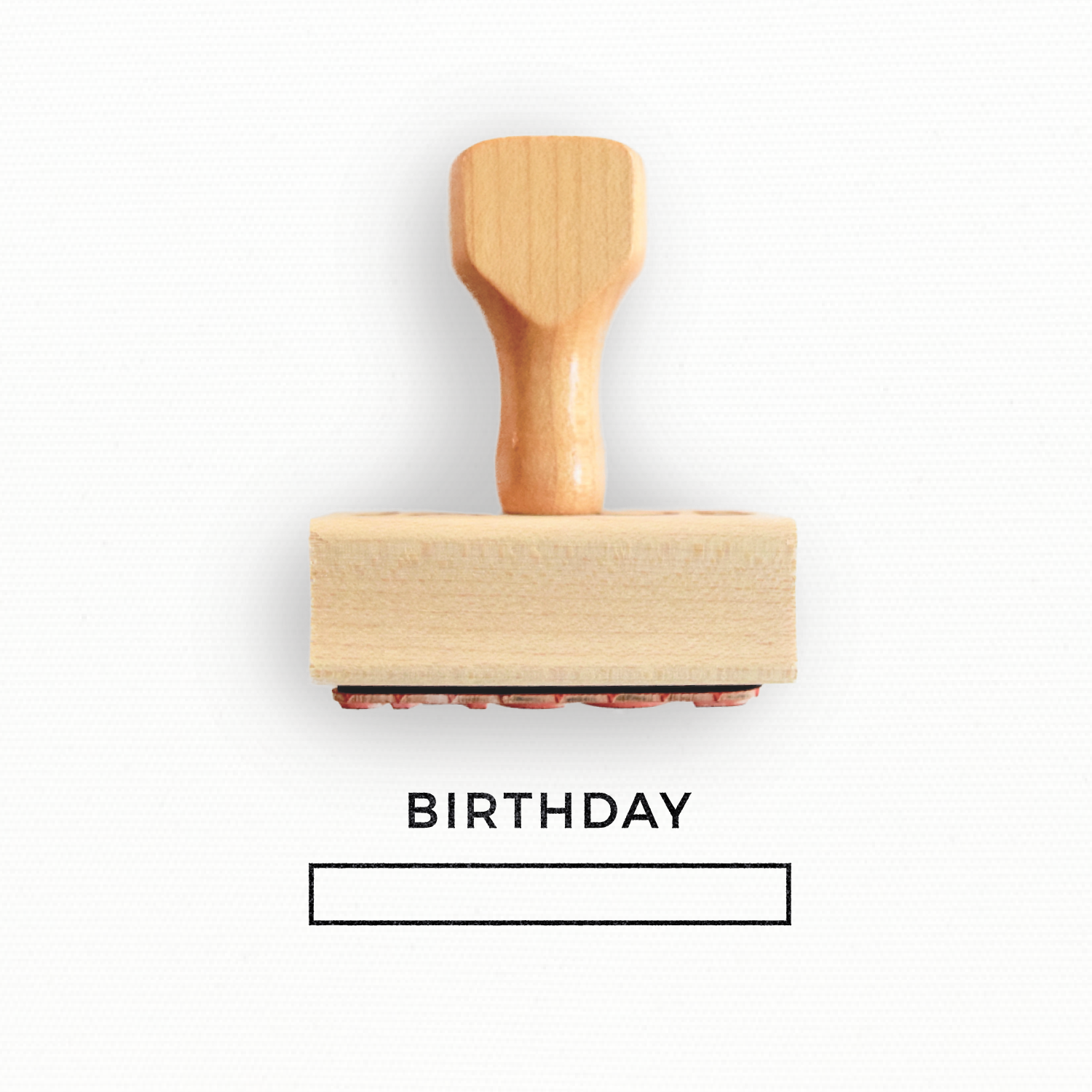 Rubber Stamp - Birthday with Blank Space - Planner Stamp by Modern Maker Stamps