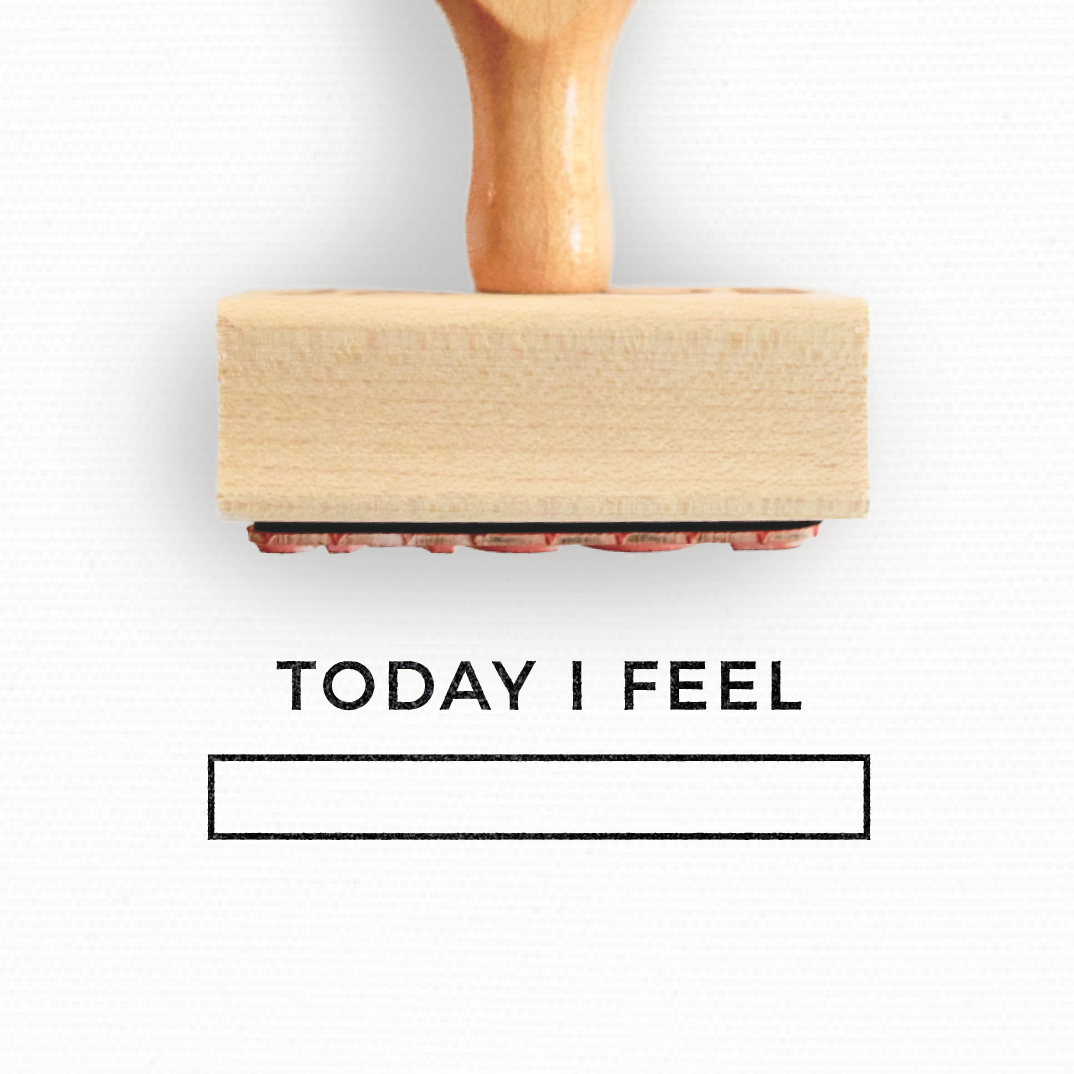 Rubber Stamp - Today I Feel - Planner Stamp by Modern Maker Stamps