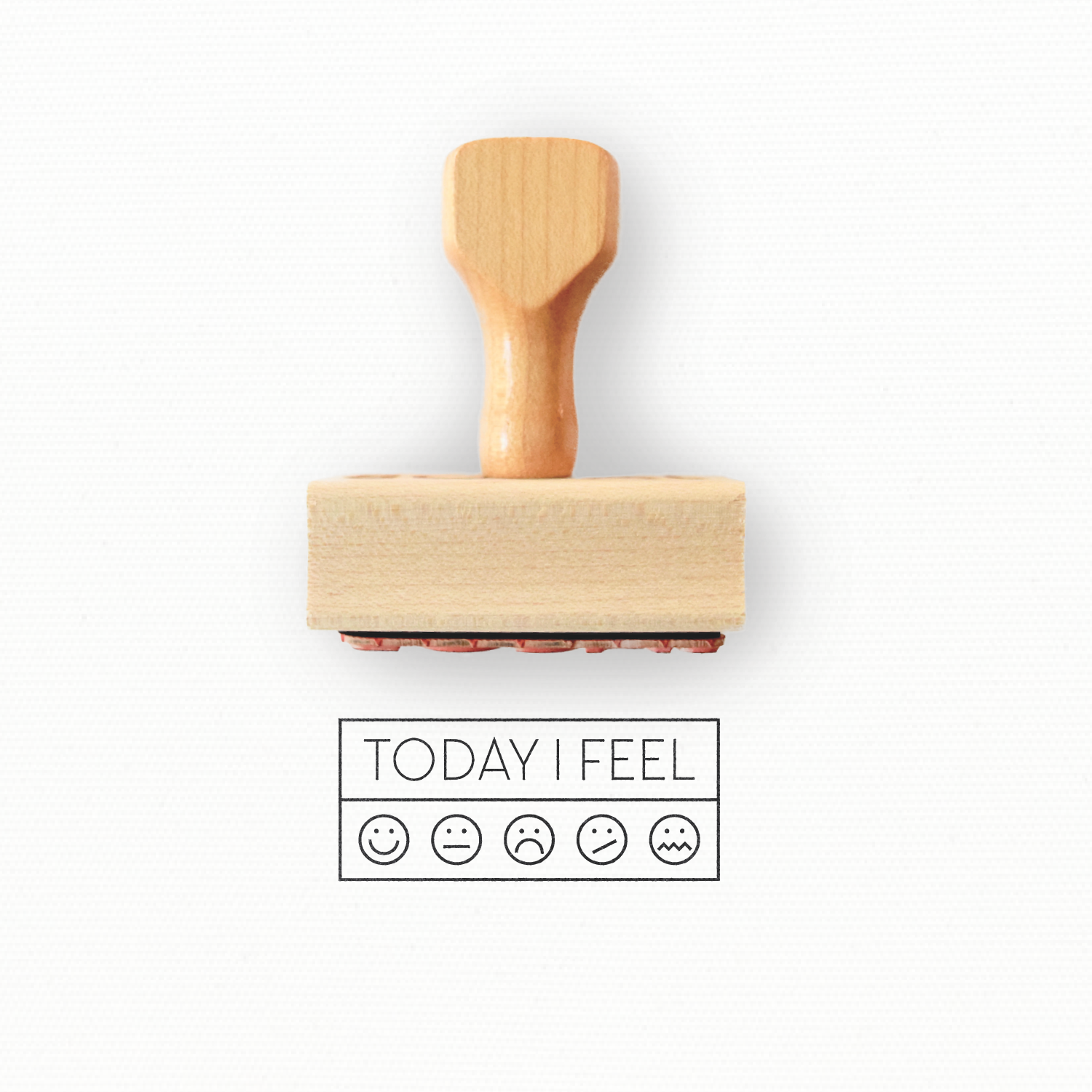 Rubber Stamp - Today I Feel w/ Emojis - Planner Stamp by Modern Maker Stamps
