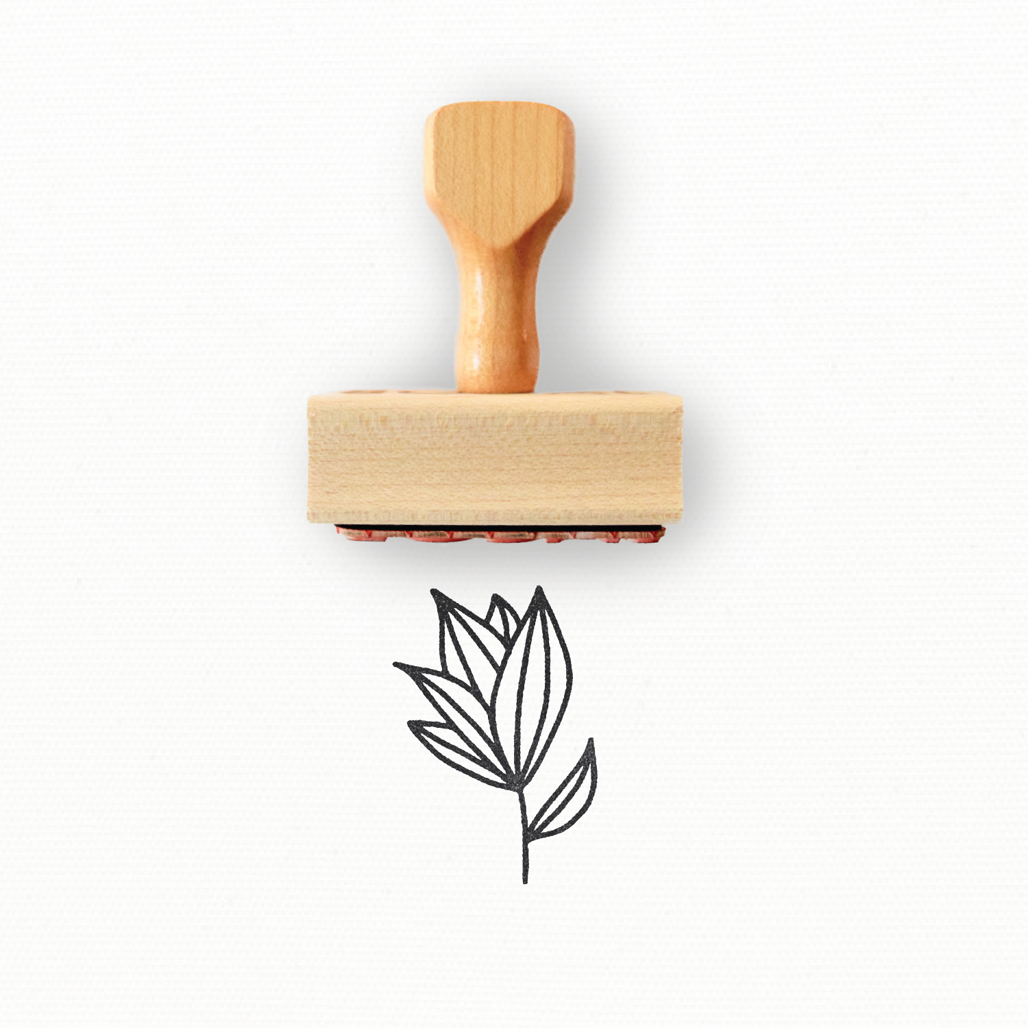 Rubber Stamp - Hand Drawn Spike Flower - Spring Collection by Modern Maker Stamps