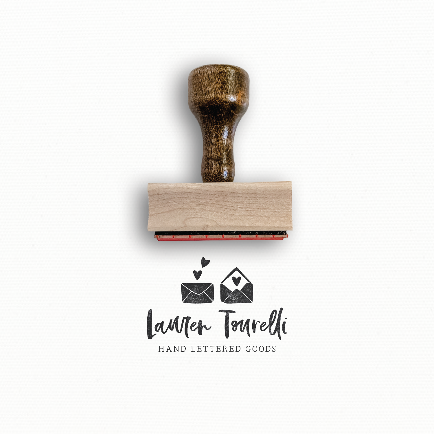Custom Stamp - Hand Lettered Logo Stamp - Calli Collection by Modern Maker Stamps