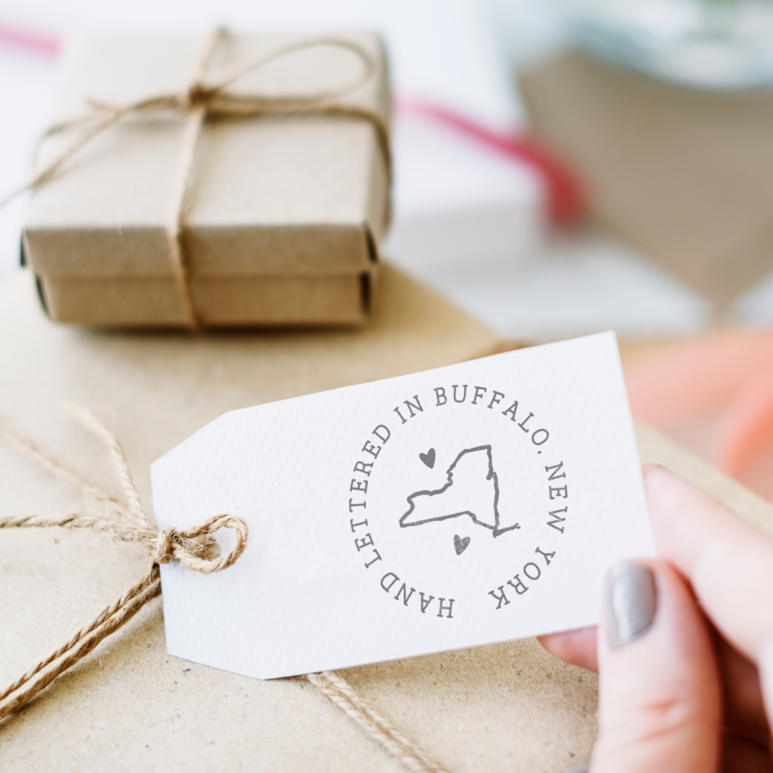 Custom Stamp - Made in Your City State Stamp - Calli Collection by Modern Maker Stamps