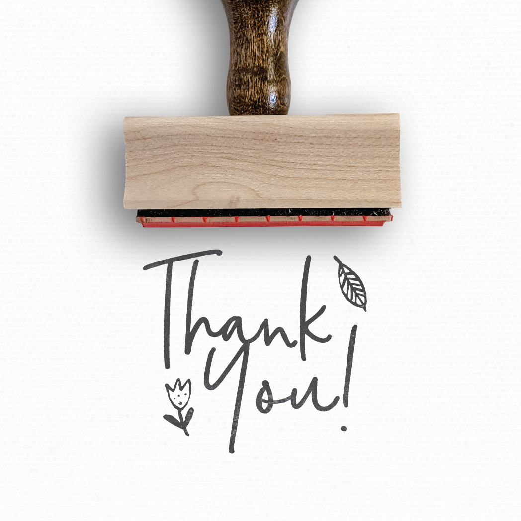 Rubber Stamp - Thank You Stamp - Porter Collection by Modern Maker Stamps