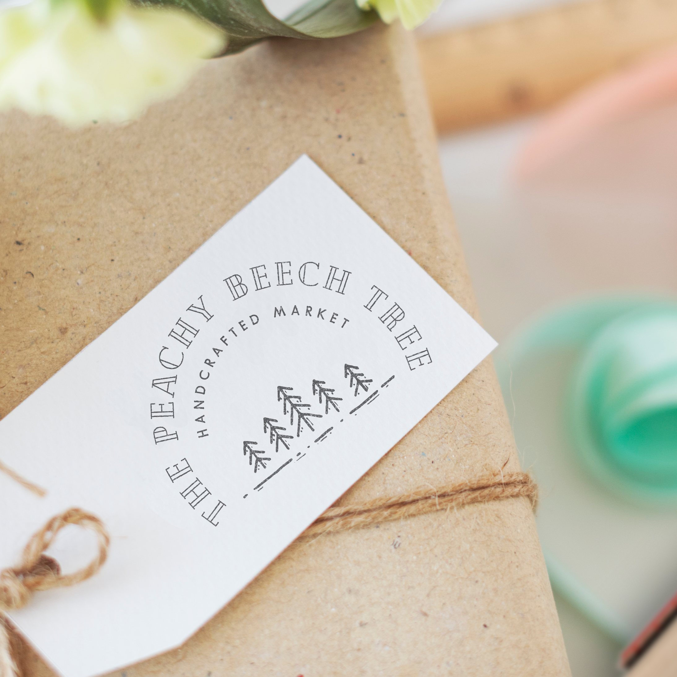 Custom Stamp - Custom Logo Stamp - Trees - Logos Collection by Modern Maker Stamps