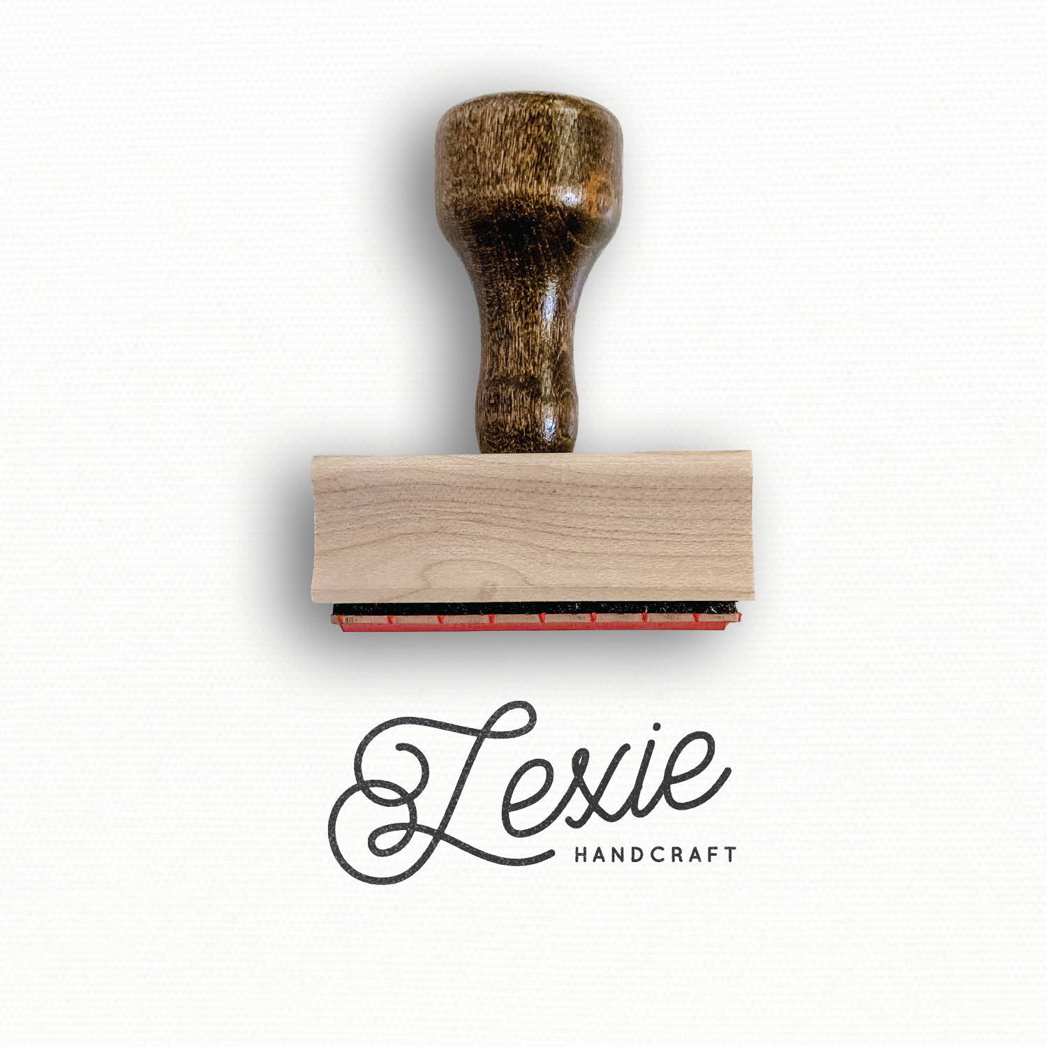 Custom Stamp - Minimalist Logo Stamp - Name in Lights Logo by Modern Maker Stamps