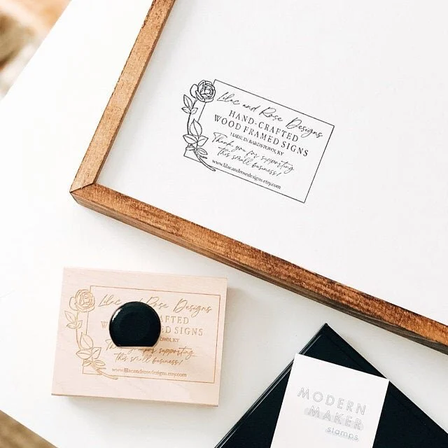 Modern Maker Stamps - Custom Stamp Review from Kaylin W