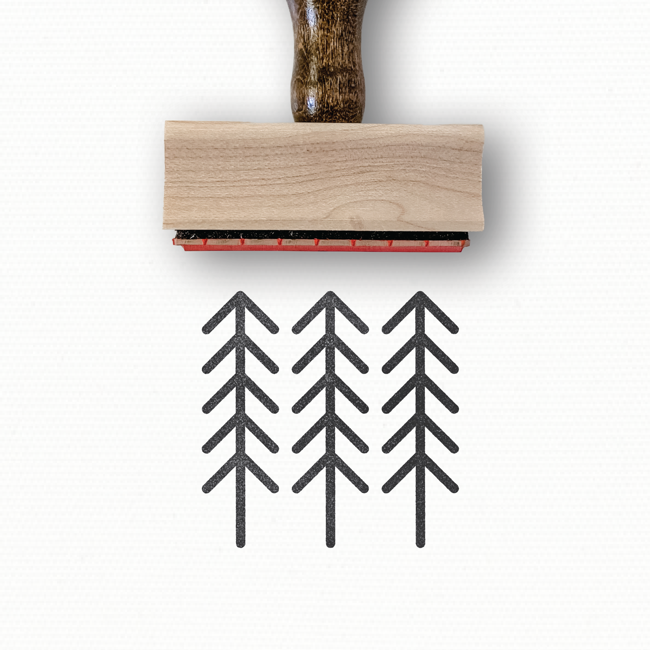 Rubber Stamp - Holiday Shapes - Trees - Little Forest by Modern Maker Stamps