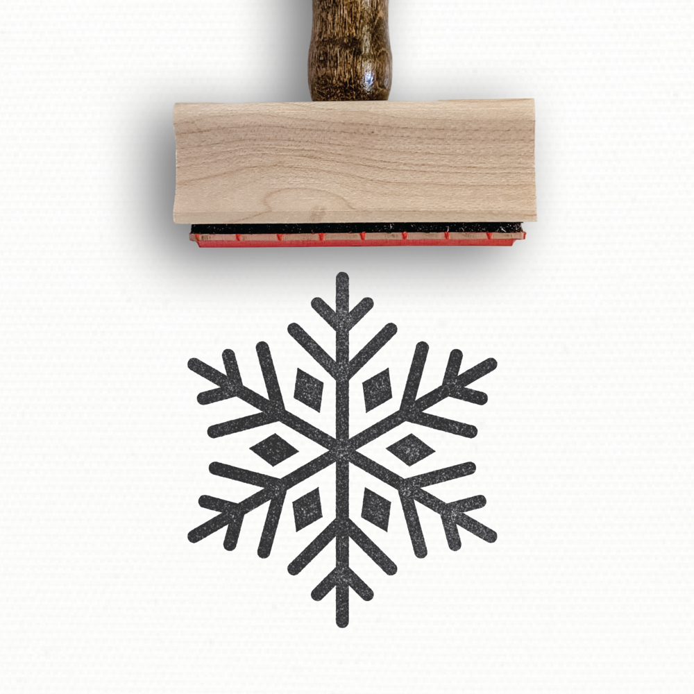 Snowflake Rubber Stamp