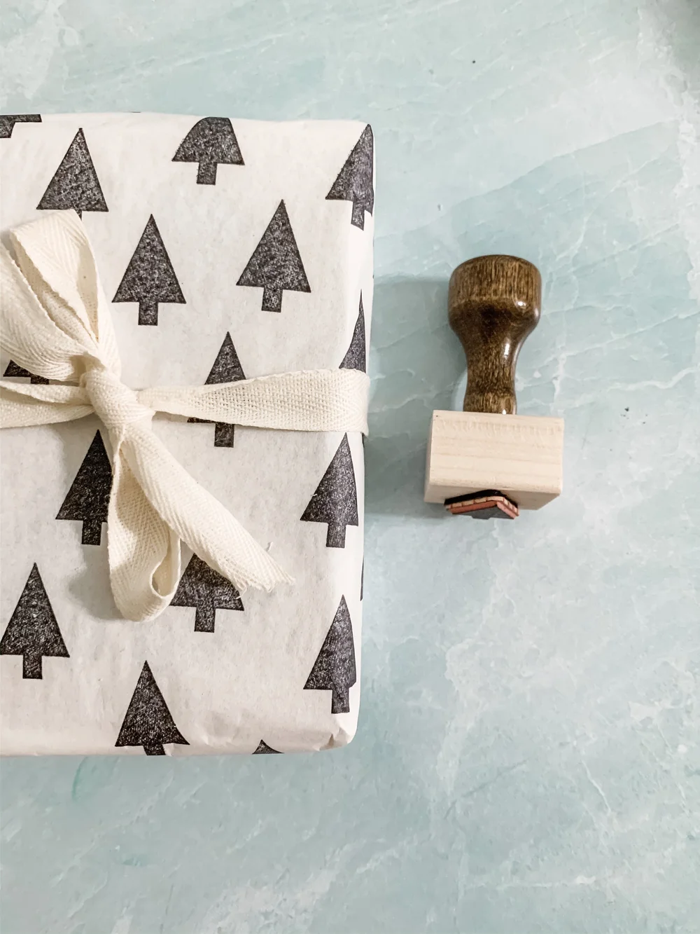 Rubber Stamp - Holiday Shapes - Single Pine Tree  Modern Maker Stamps
