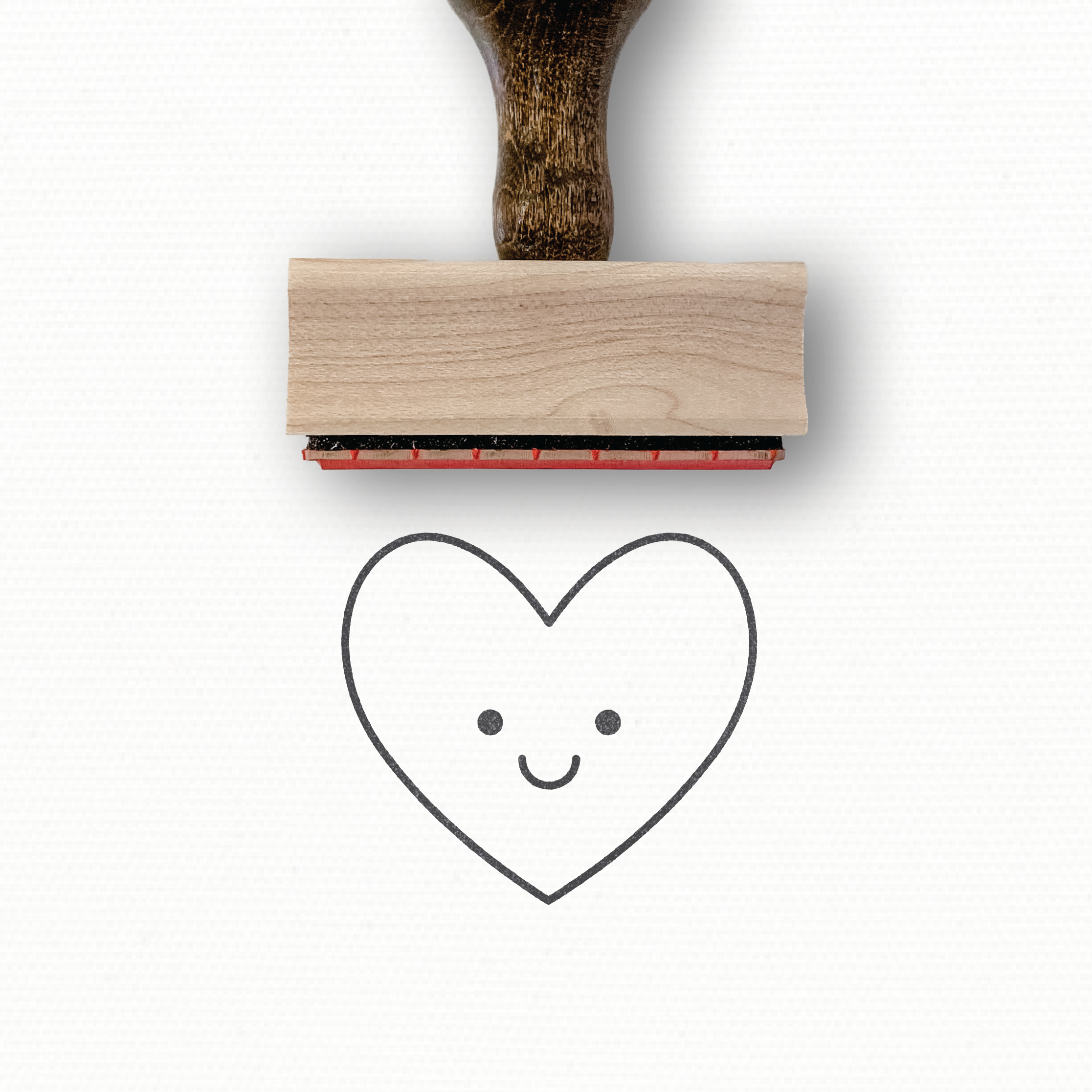 Rubber Stamp - Smile Heart