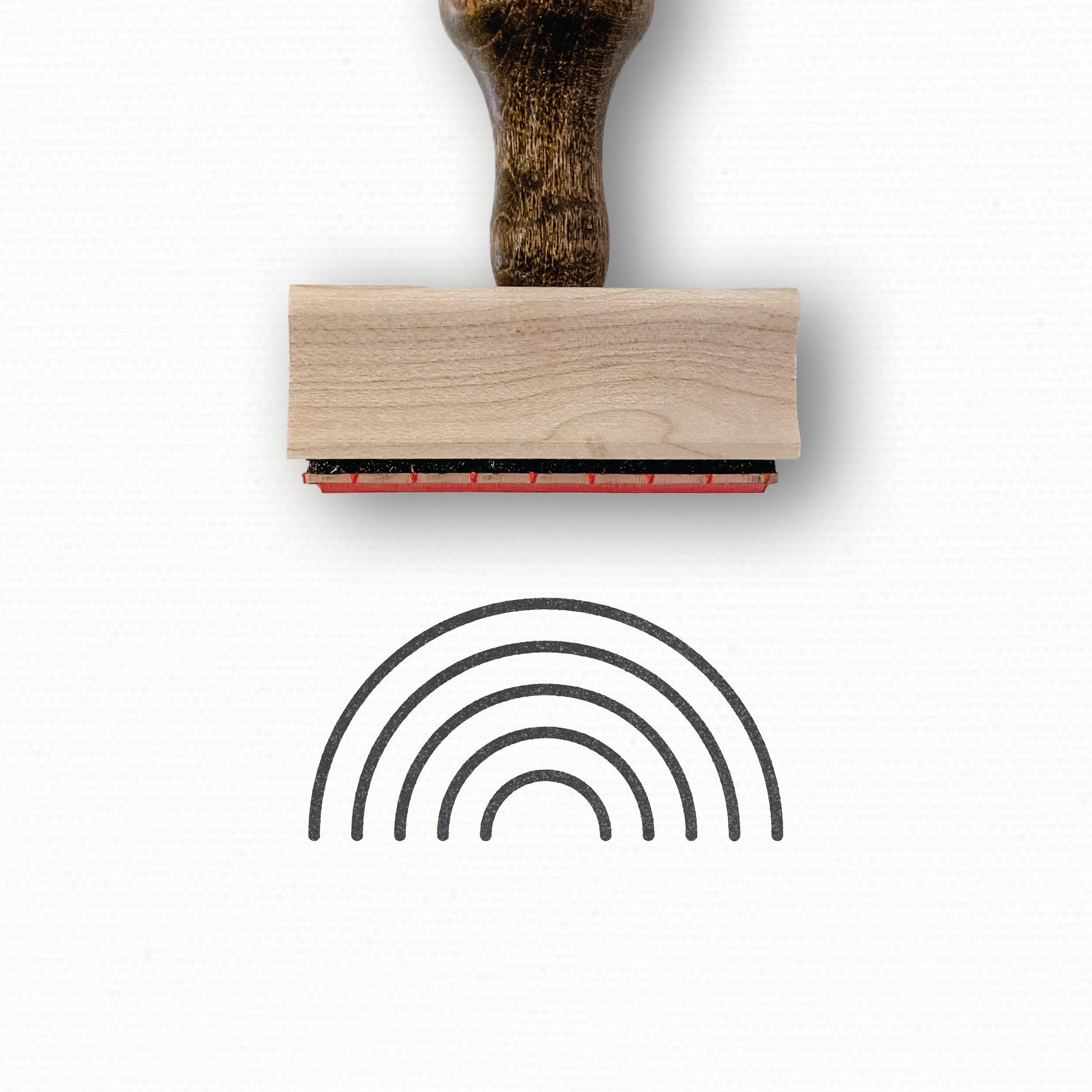 Rubber Stamp - Rainbow Arch