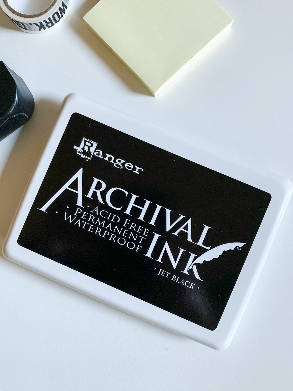 LARGE Ink Pad | Black Ink Pad, Brown, Green, Blue + Red | 4 x 6 | Large  Rubber Stamp Pad | Custom Logo Stamp InkPad | Ranger Archival — Modern  Maker