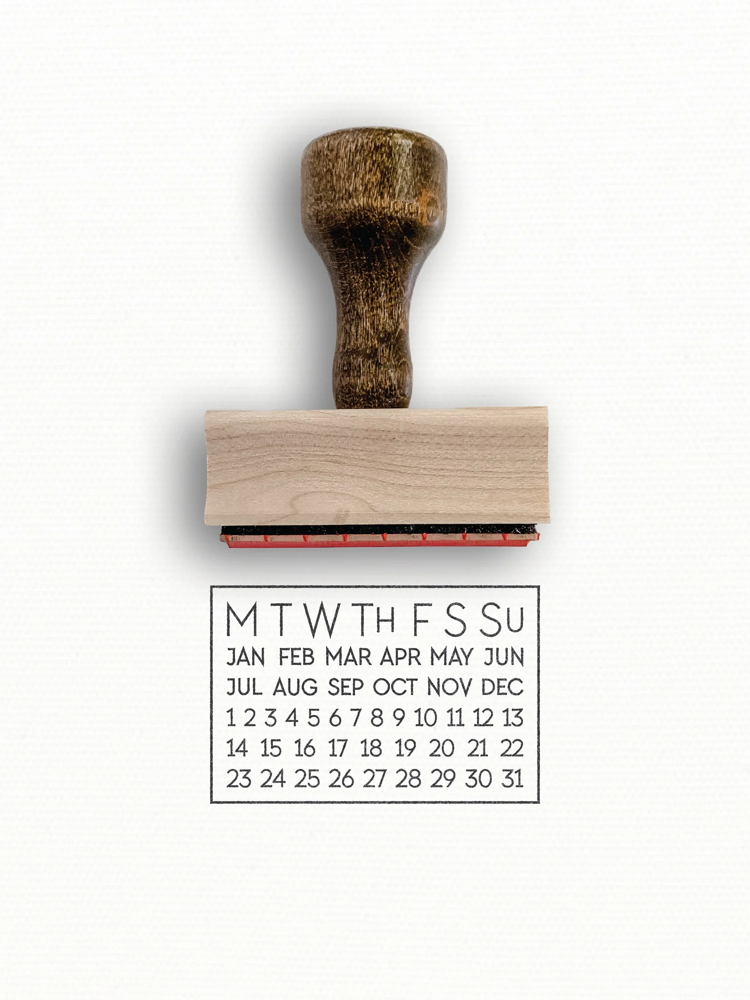 Perpetual Calendar Stamp | Self Care Journal | Date Stamp | Agenda 