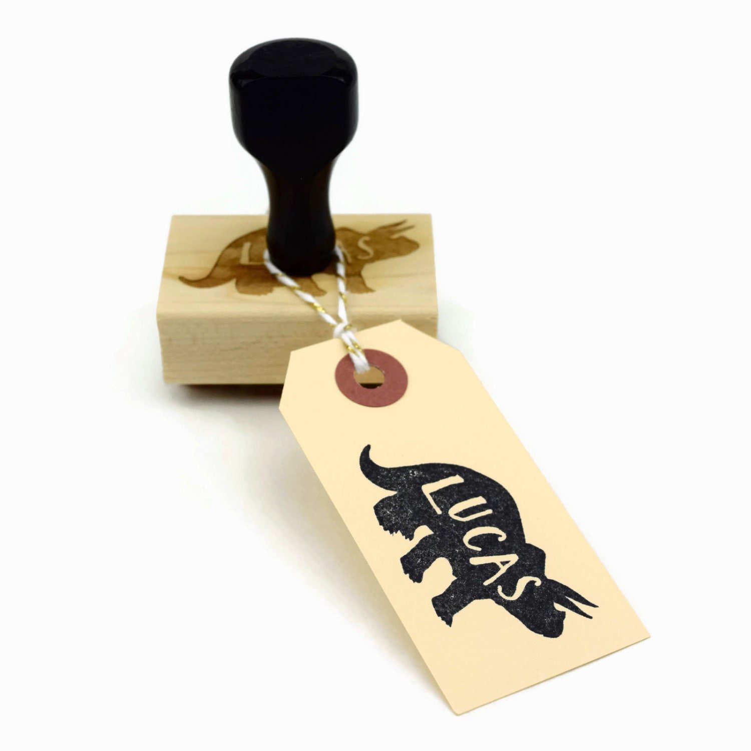 Custom Triceratops Name Stamp, Personalized Custom Name Stamp, Dinosaur  Animal Stamps, DIY Kids Dinosaur Birthday Party