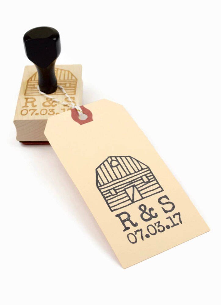 Custom Rubber Stamp for Wedding Tag - [Wedding Label] DIY Wedding  Invitation
