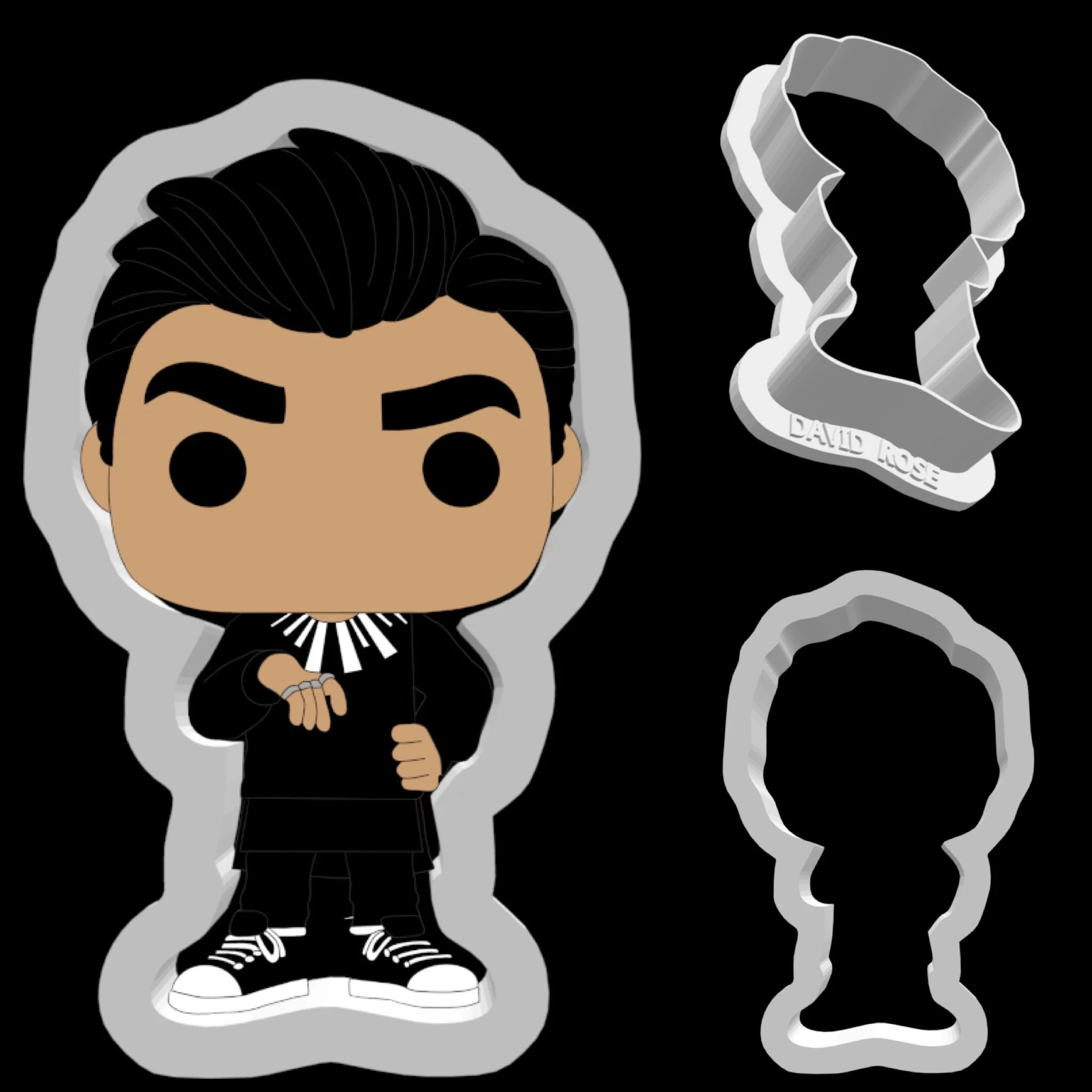 David Rose Cookie Cutter — ArmStina's Cookies