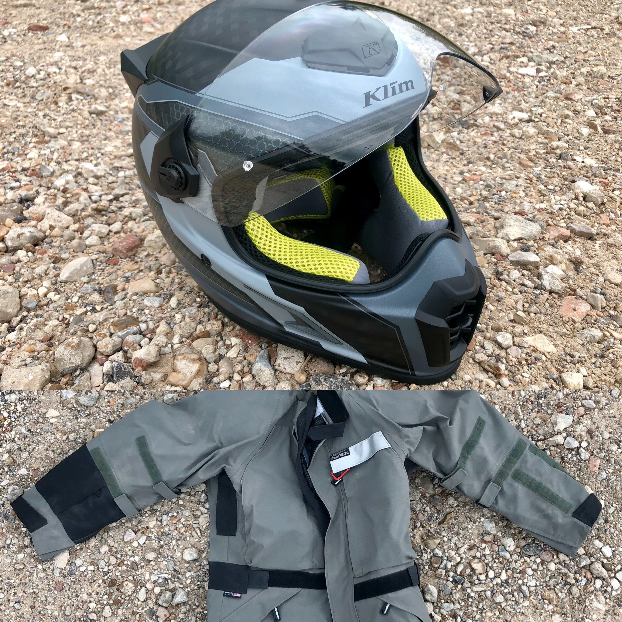 Adventure Motorcycle Gear Spotlight - Aerostich Darien Jacket and Klim Krios Pro ECE Helmet