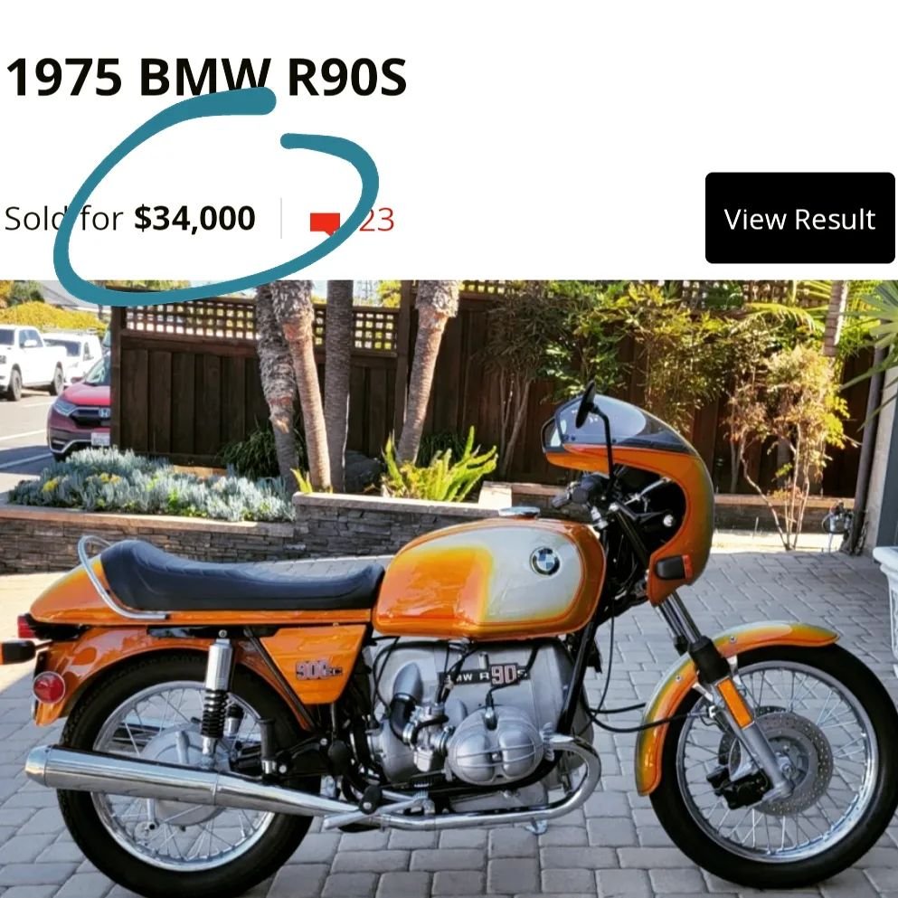 Anybody else surprised by the &quot;low&quot; sale value of this R90S?  Crazy when I think of $34k for an Airhead as low, but the reality is Mark's bikes usually command a much higher price, and respectably so.  What are your thoughts out there??
.
#