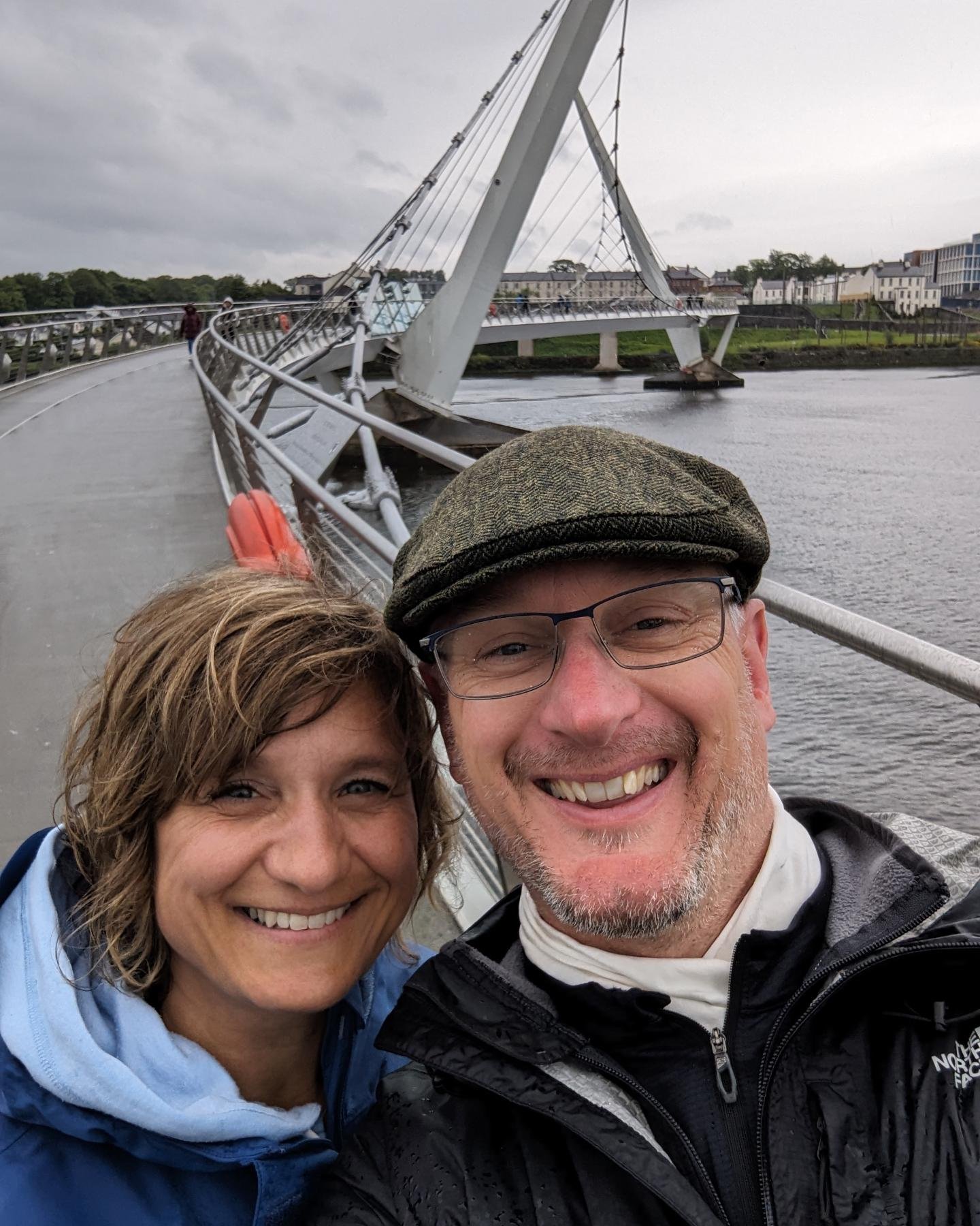 Settling right in to being tourists. Derry is beautiful!  Even in the rain.
