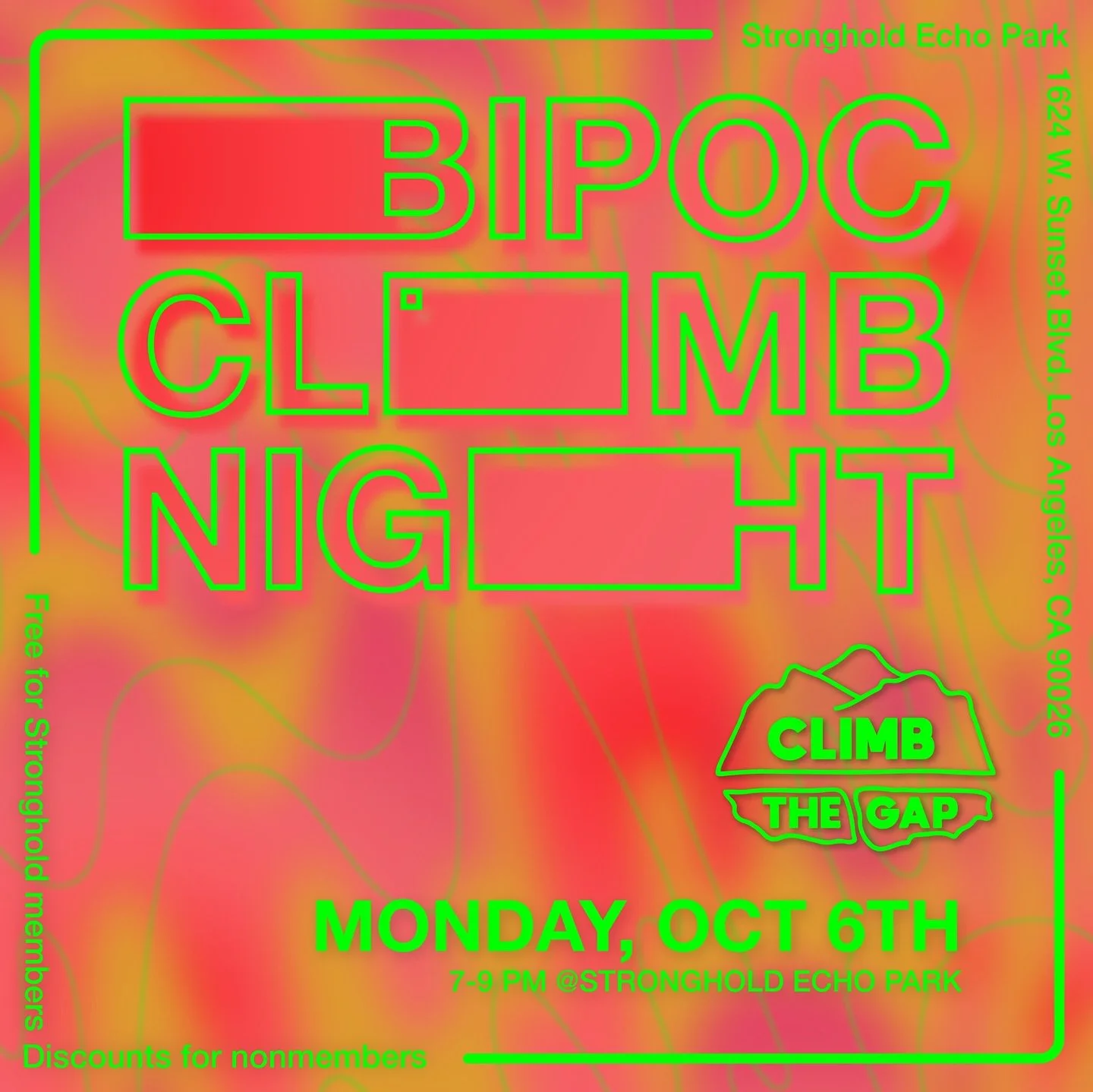 It&rsquo;s the first day of the month. Correction, the first Monday of the month. Before Hispanic Heritage Month ends we&rsquo;ll be celebrating it tomorrow. Nothing huge. Come through with the vibes. We&rsquo;ll be at @strongholdclimb Echo Park, Oct