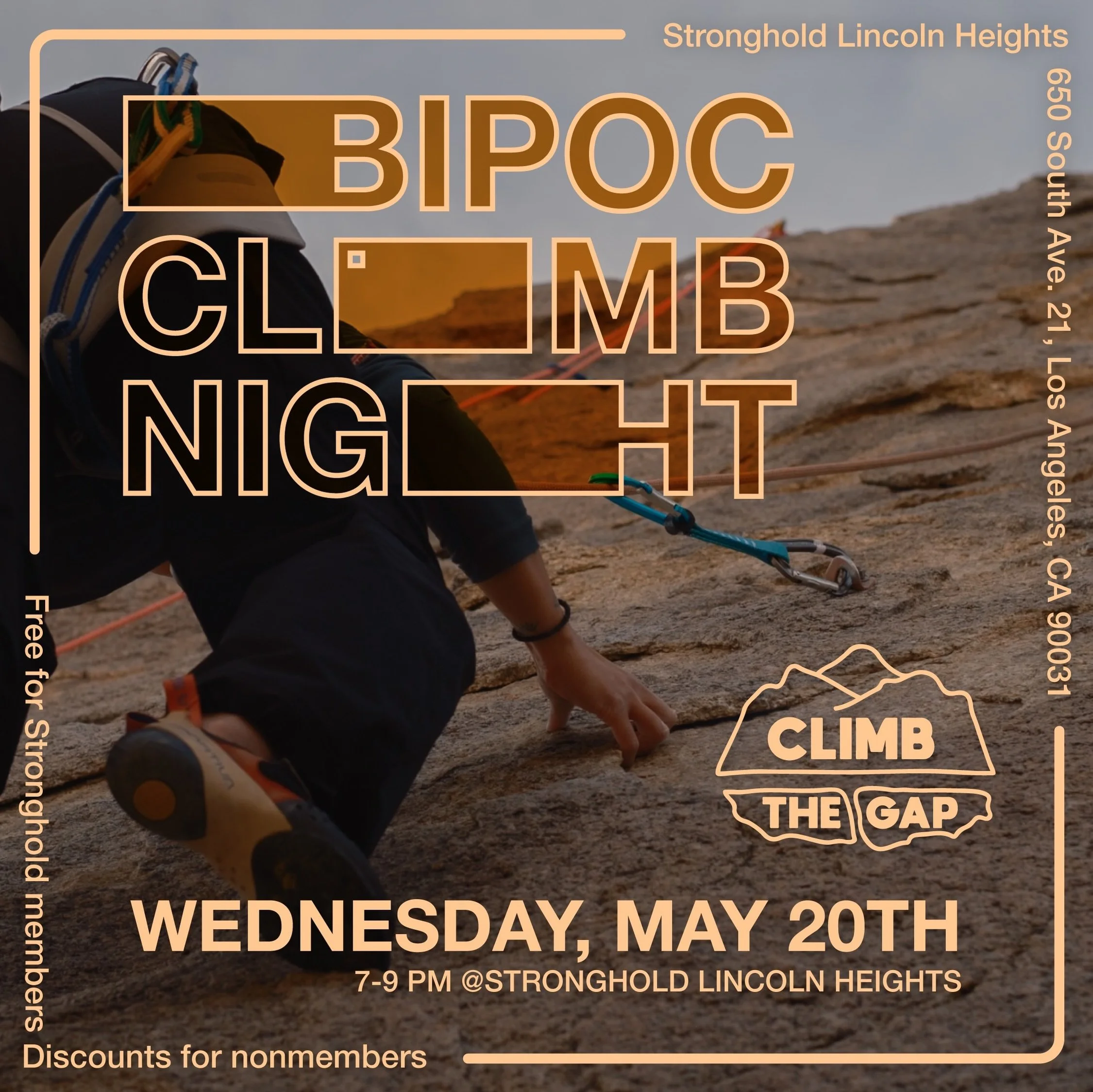 Hi and hello. Are you a person looking for BIPOC climbing group that meets every third Wednesday from 7-9pm @strongholdclimb? Well then you&rsquo;re at the right spot. Cause we&rsquo;re hosting a BIPOC climbing meet up this Wednesday from 7-9 @strong