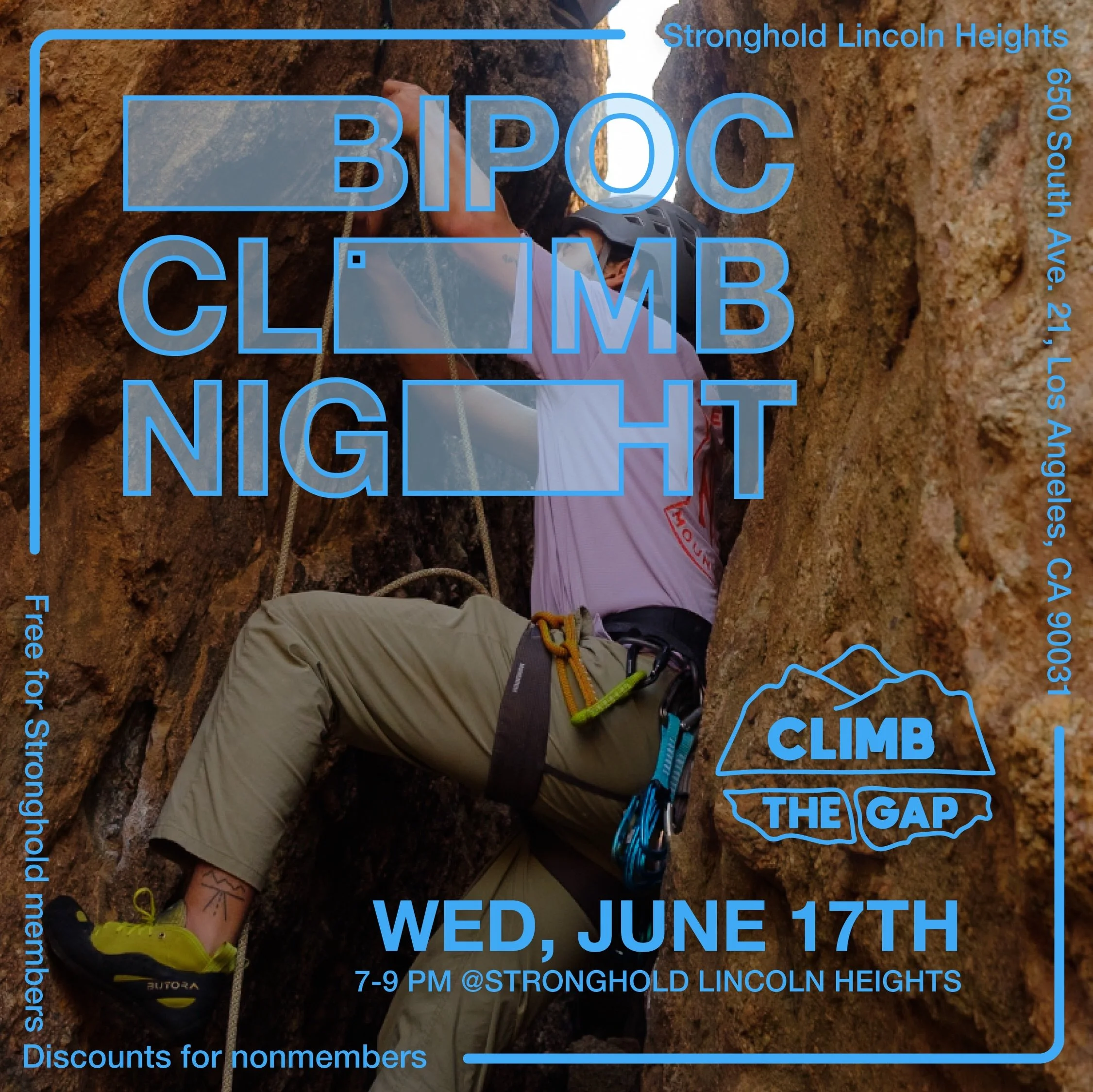 Hello it&rsquo;s getting towards the middle of the month. We got our BIPOC Meetup approaching fast.  We&rsquo;ll be at @strongholdclimb Lincoln Heights on June 17th, from 7-9pm. Mark your calendars.  I don&rsquo;t have an ice break for now but you kn