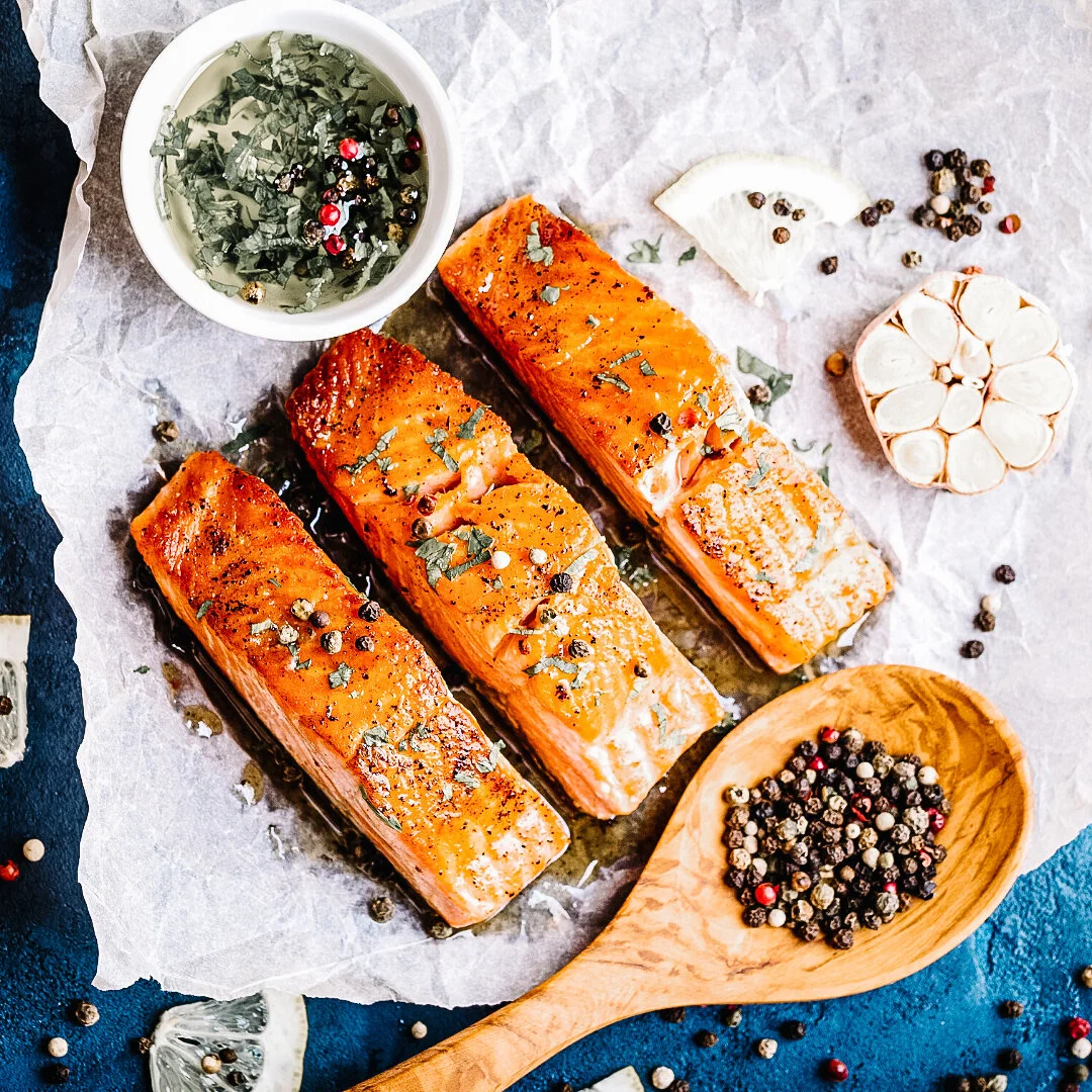 Air Fryer Mustard-Glazed Salmon — Fat Loss Lifestyle School