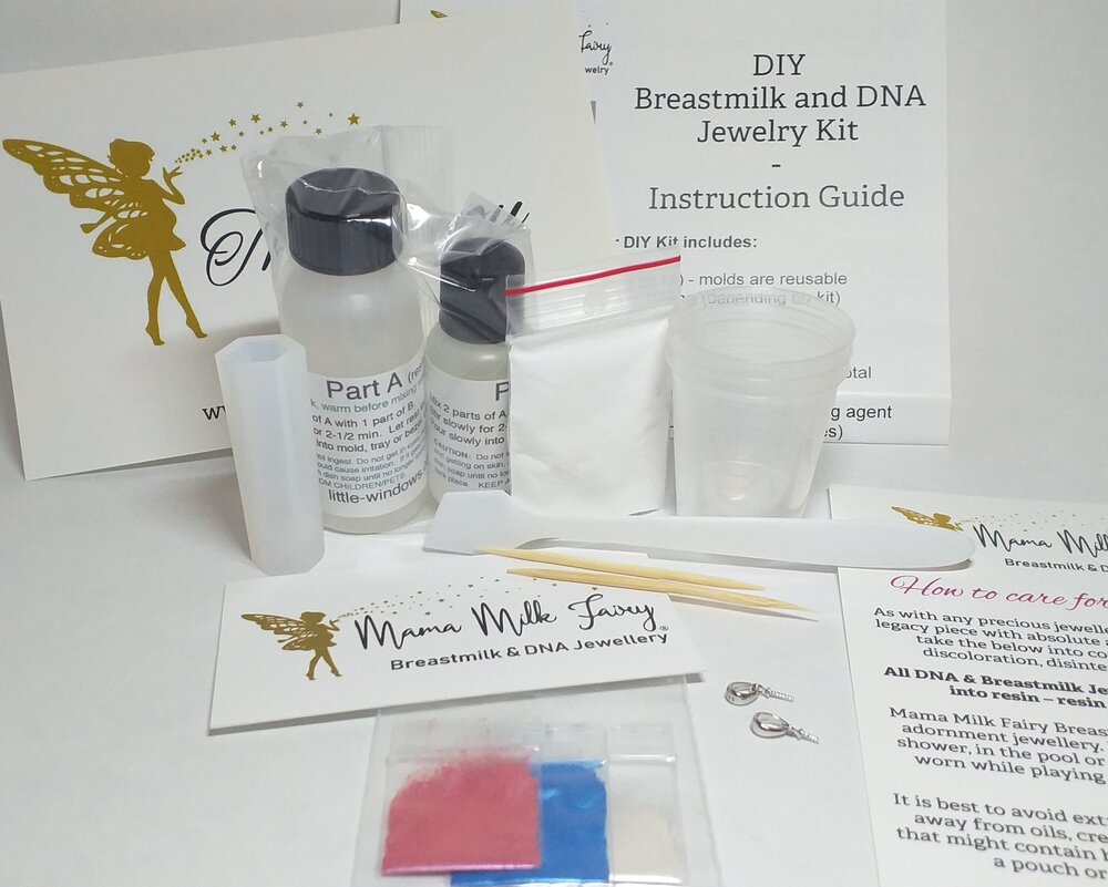 DIY Breastmilk Jewelry Kit - Crystal Pendant — Mama Milk Fairy, Breastmilk  & DNA Jewelry