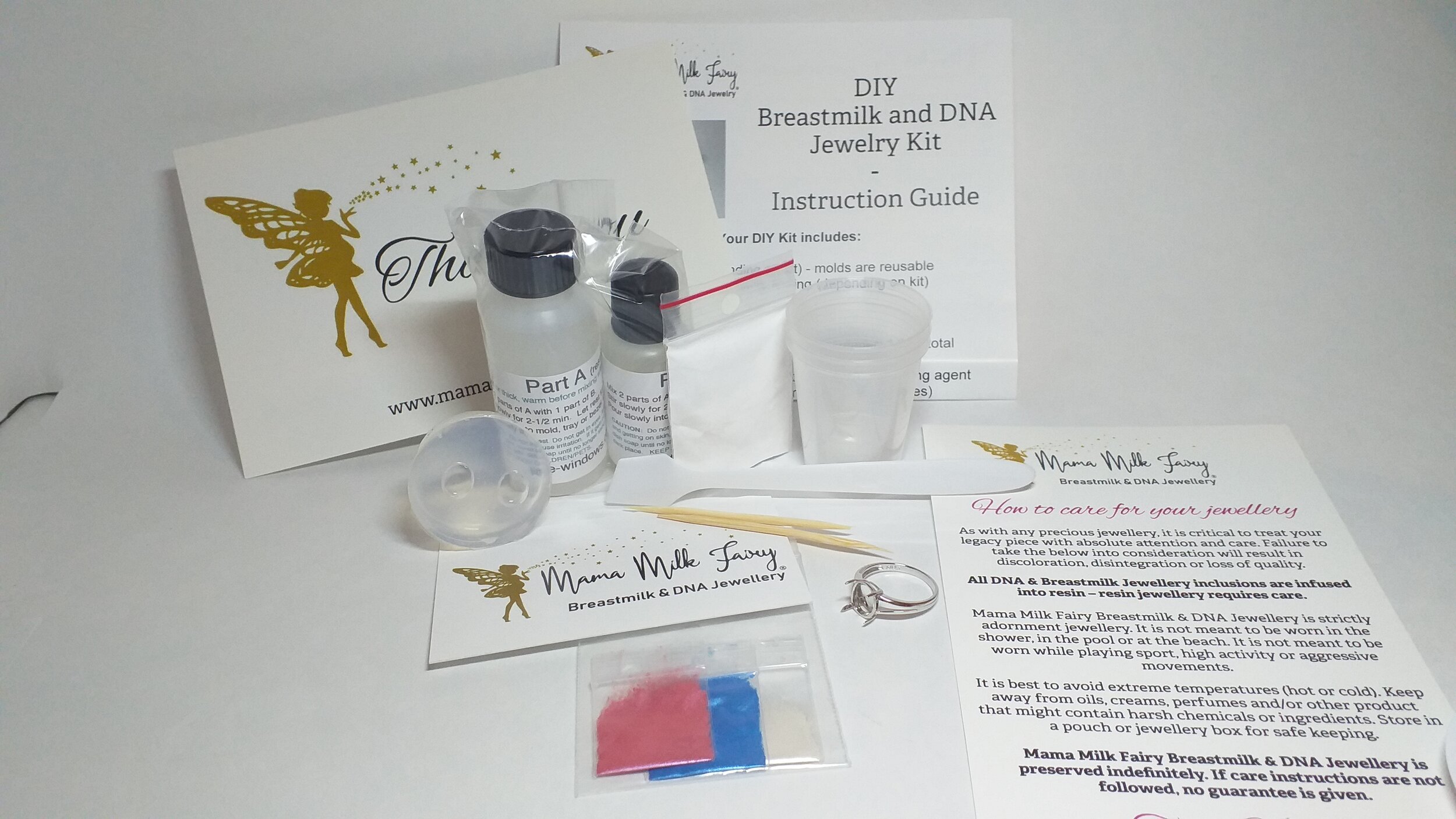 DIY Breastmilk &amp; DNA Jewelry Kits