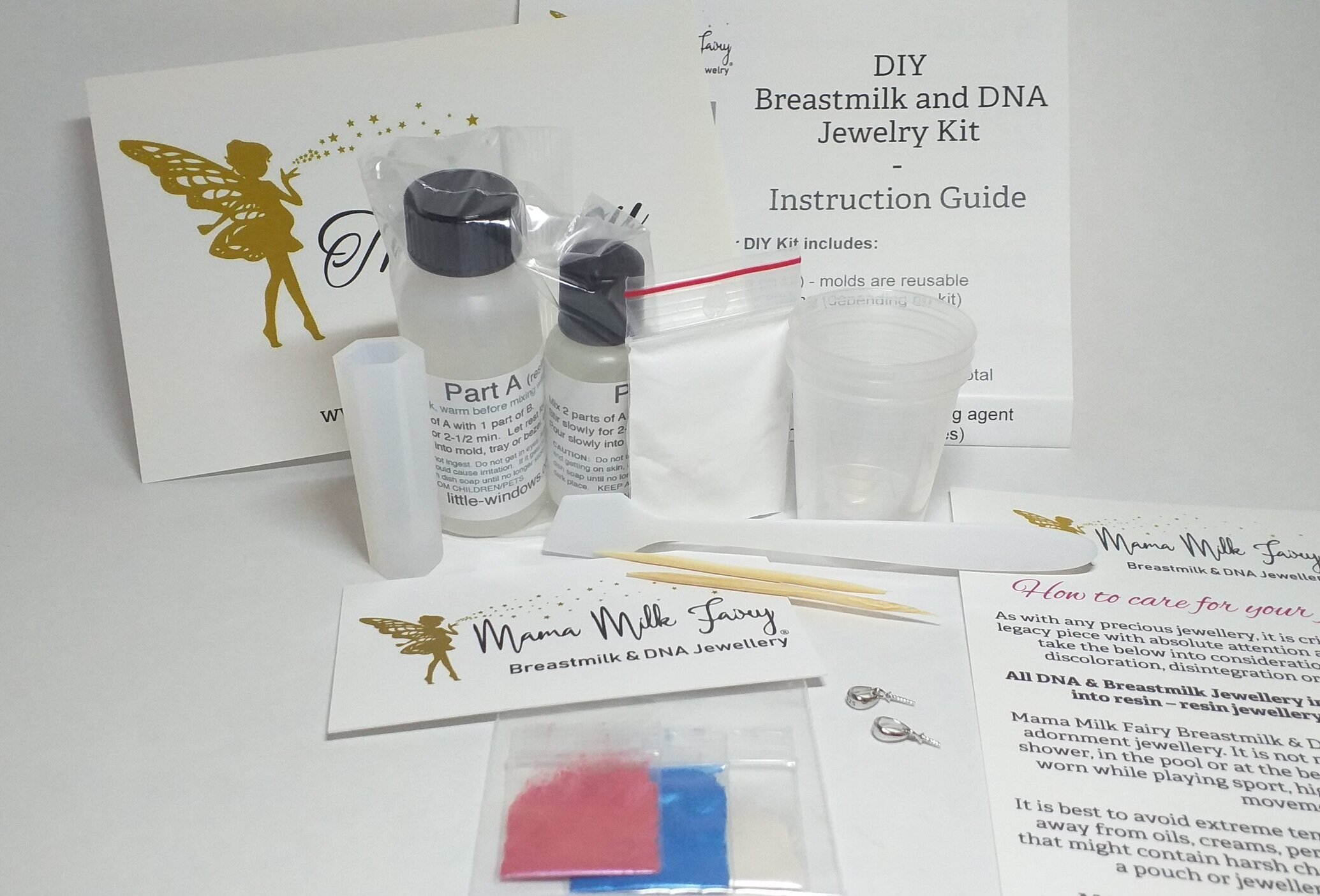 DIY Breastmilk &amp; DNA Jewelry Kits