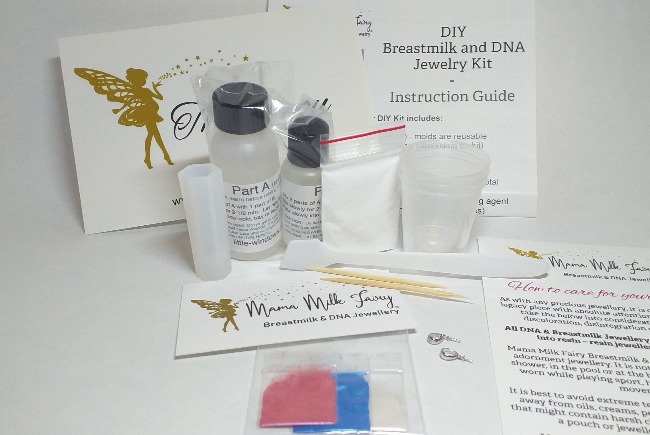 DIY Breastmilk &amp; DNA Jewelry Kit