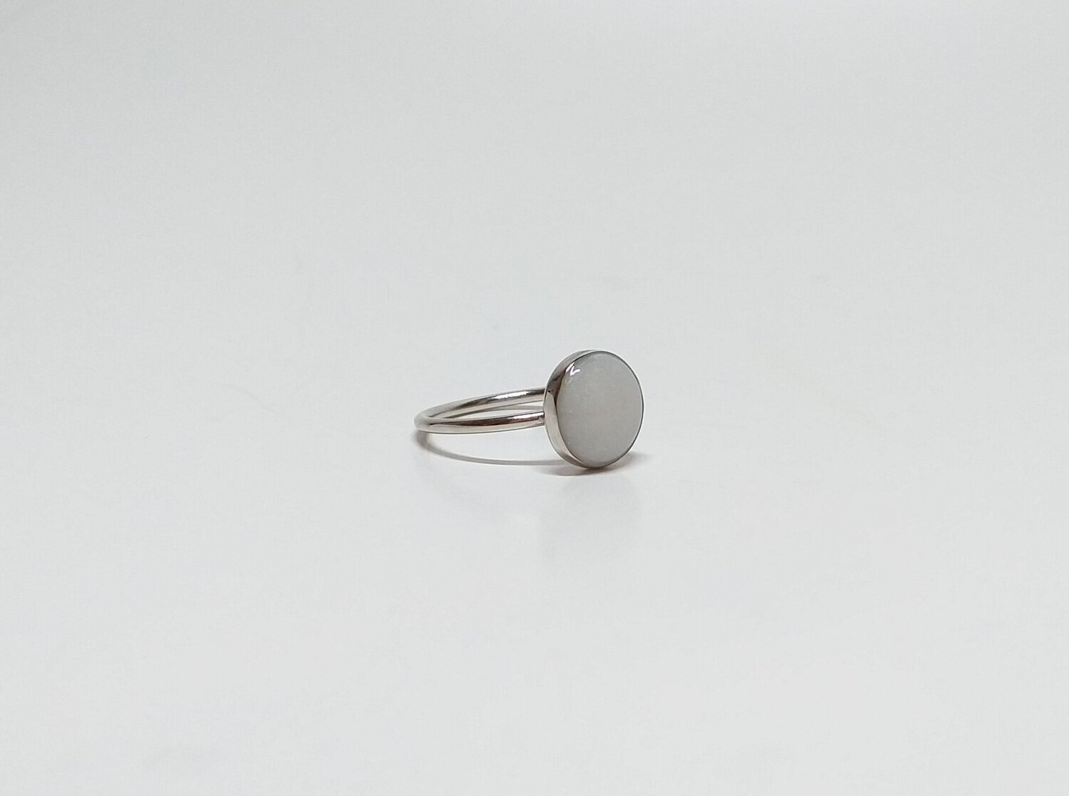 Vintage Oval Lace Breastmilk Ring (DIY Kit) Sterling Silver / 9