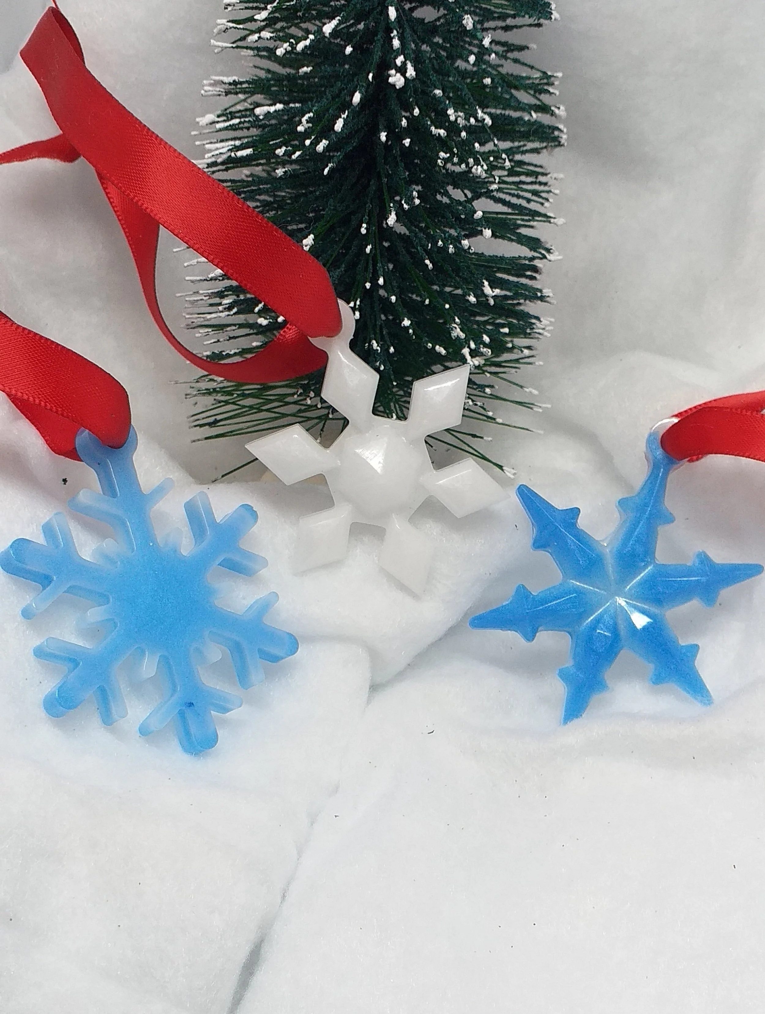 breastmilk christmas star and snowflake