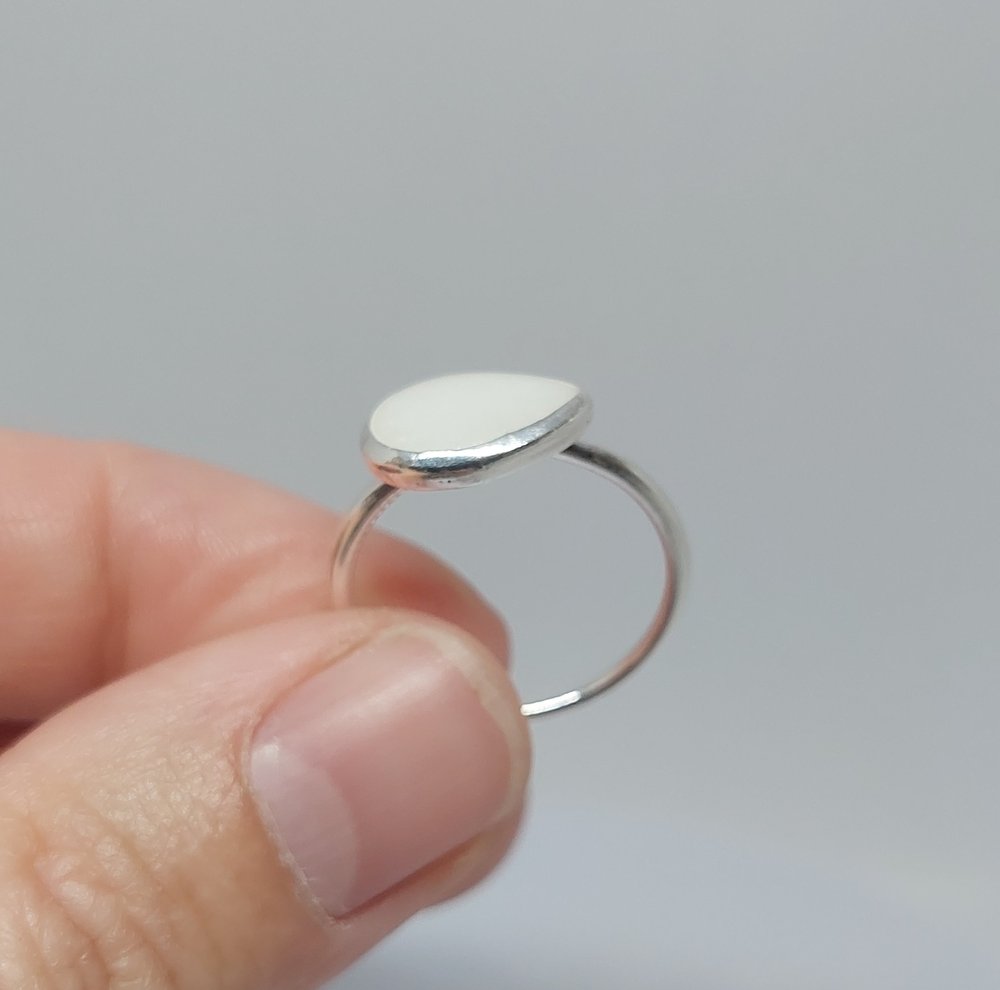 DIY Teardrop Breastmilk Ring Sterling Silver DIY Teardrop Necklace