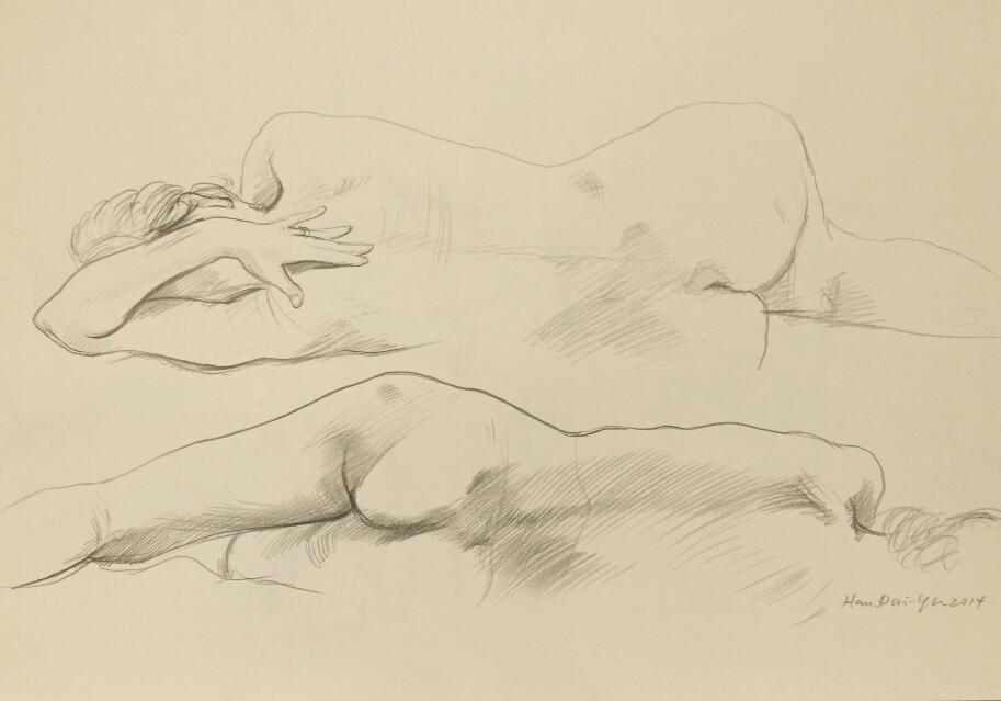 从汉至大师的五分钟人体速写到素描示范视频（转贴） （2014-9-14）