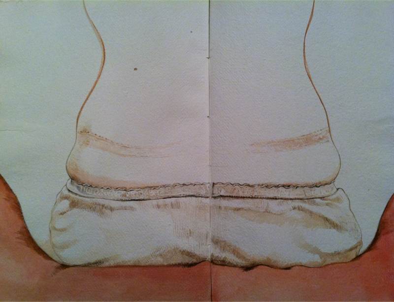 春假，画水彩人体 （2012-2-29） 