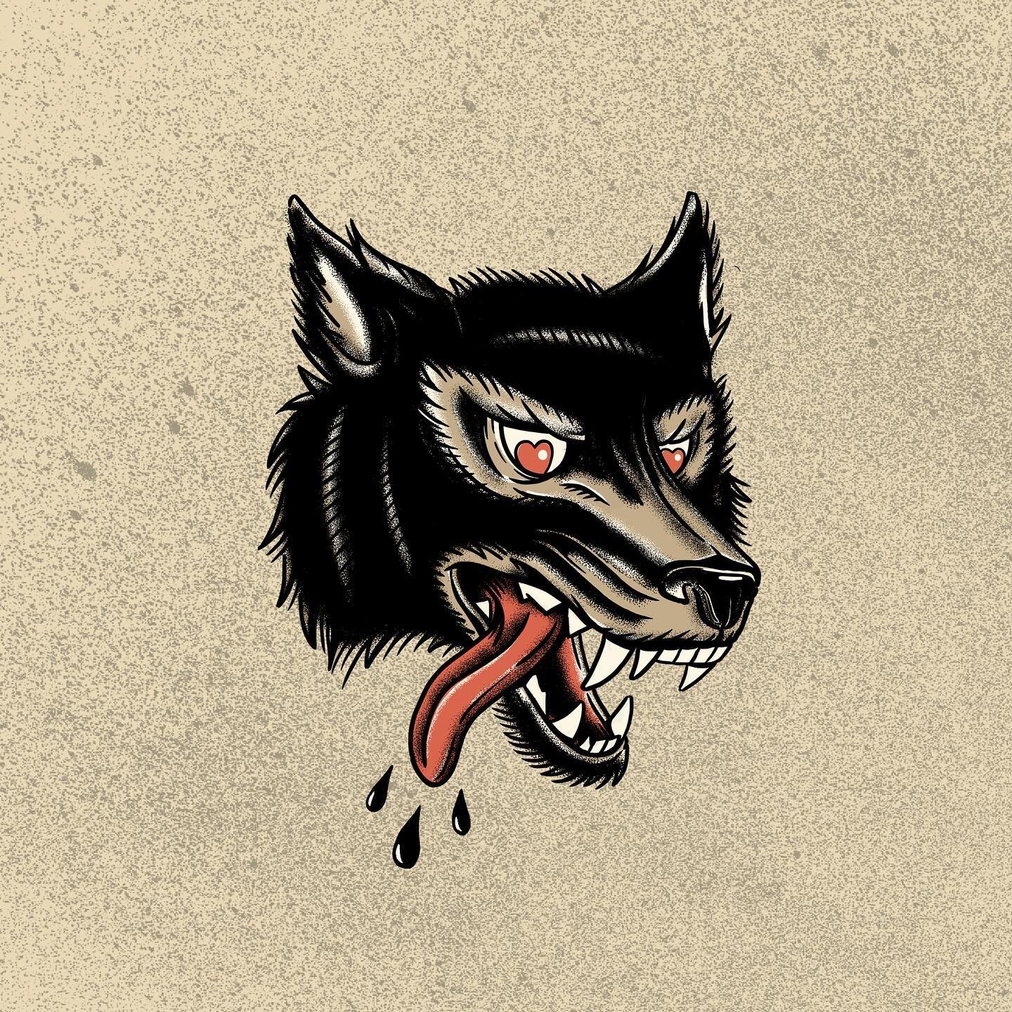 Neo Traditional Wolf - 🐺 ❤️ 
.
.
.
.
 #traditionalflash #traditionaldrawing #boulder #outsideunknown #outeracre #designbadass  #distressedunrest #supplyanddesign #vanilladesign #neotraditionaltattoo #wolf #wolftattoo #graphicgang #illustrationgram #