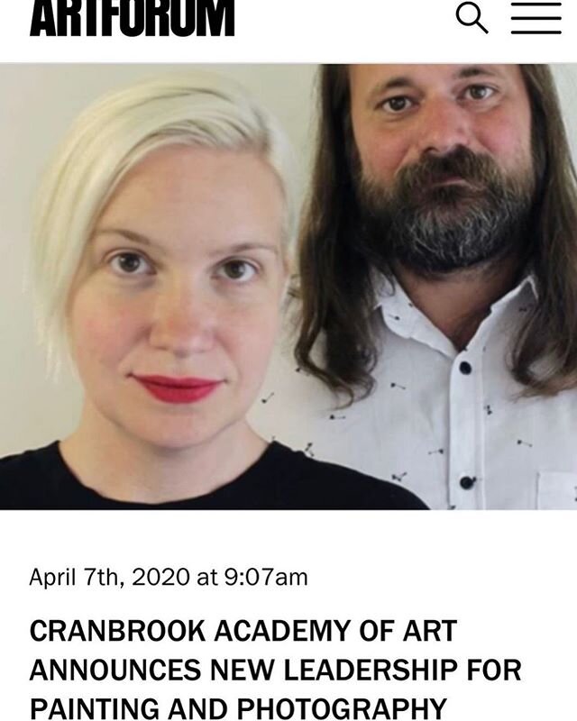 Great news! I am thrilled!
Super congratulations to @williewaynesmith  and @marthamysko to bring @cranbrookpainting to new horizons.
Bravo! ❤️💙💛💜💚🧡💪🏻💪🏻❤️💯