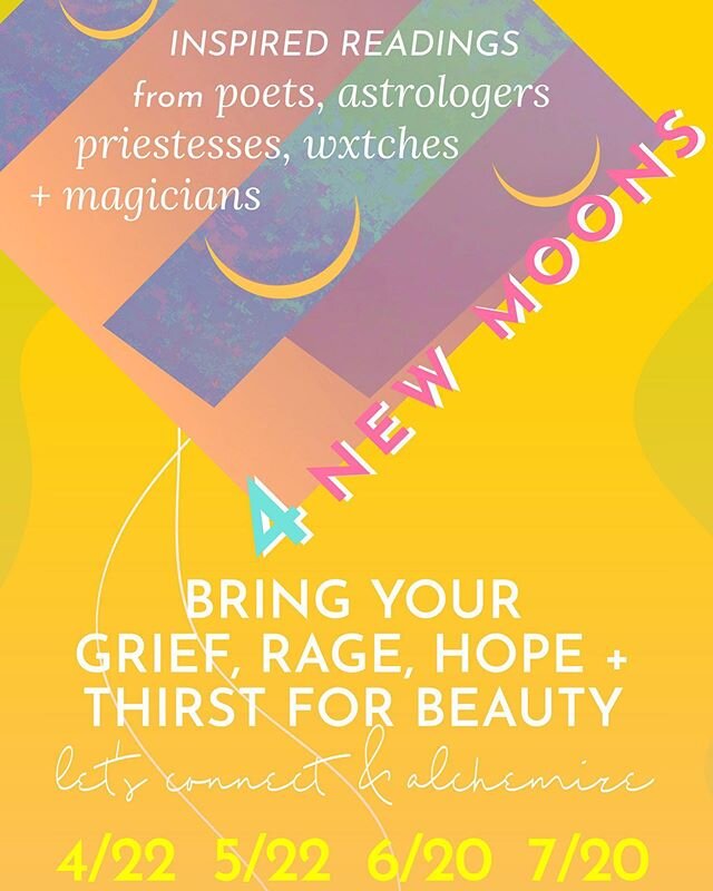 The healing would surely be even more potent with your presence, dear one&mdash;please claim a seat and come magic with us when you can! We've been called to open a portal on the next 4 New Moons to support each other through community, alchemize ang