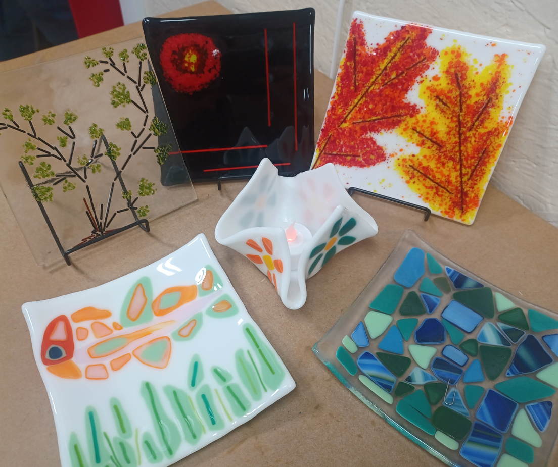 90 Minute Try It - Fused Glass - Mornings with Kristin - 10 am - 11:30 am - Various Dates available