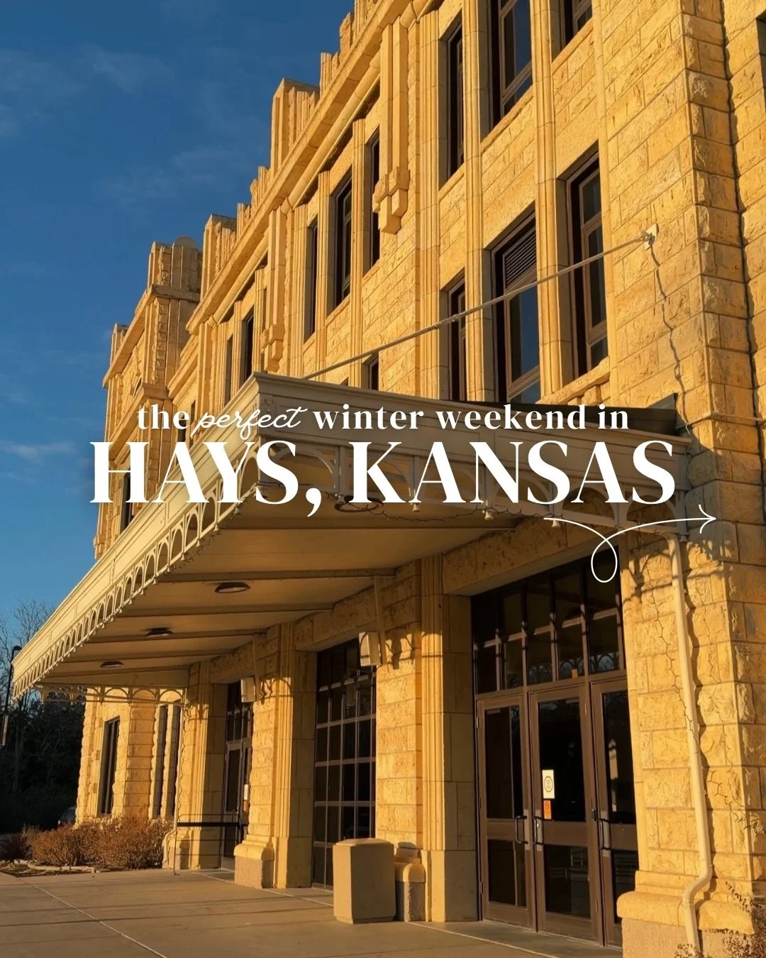 Taking a winter weekend getaway is the perfect cure for cabin fever and a trip to @visithays might be one of the cutest cold-weather trips you can take! Cozy restaurants, local brews, small-town charm, and so many spots perfect for couples or a girls